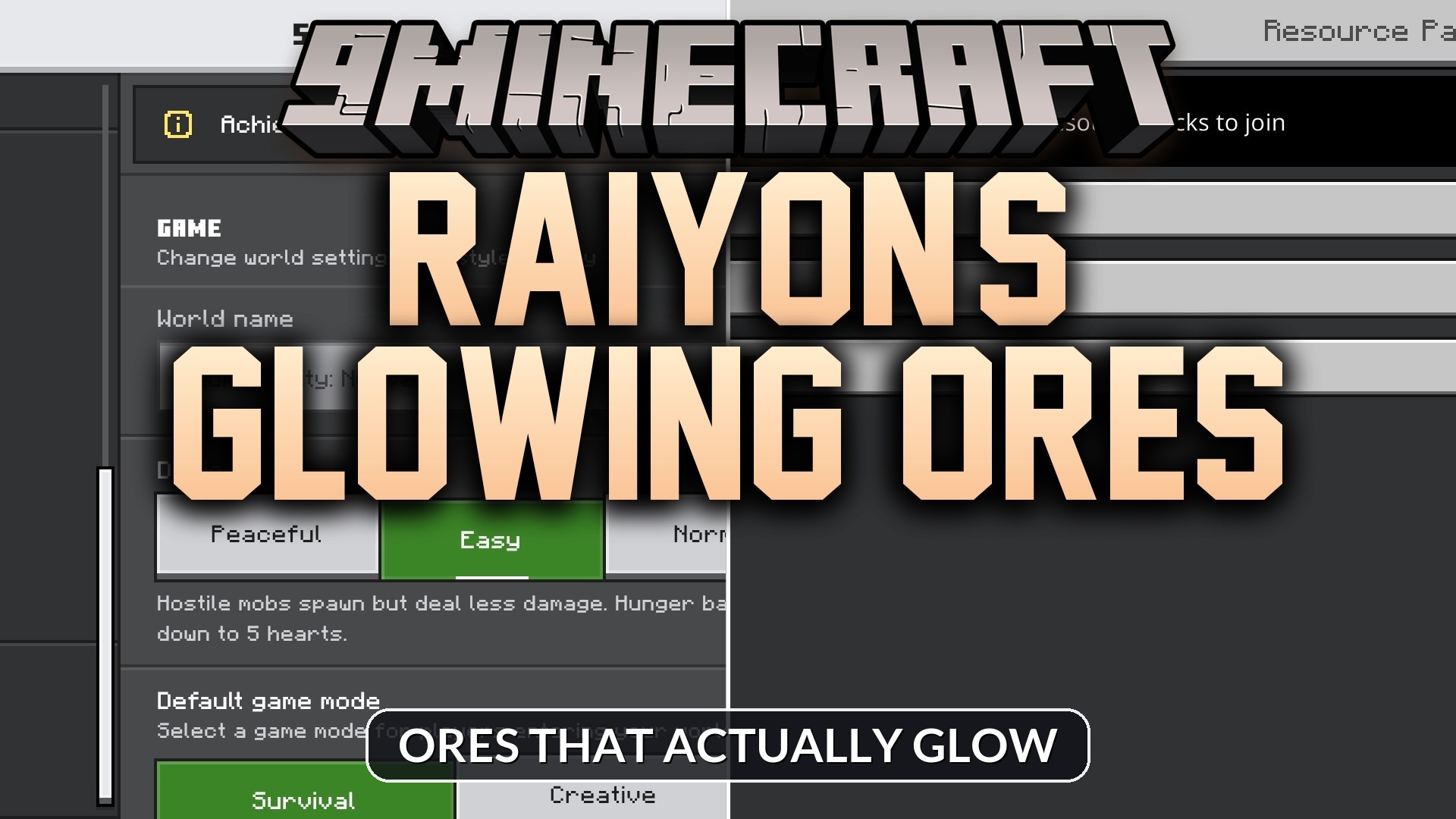 Raiyon's Glowing Ores Addon