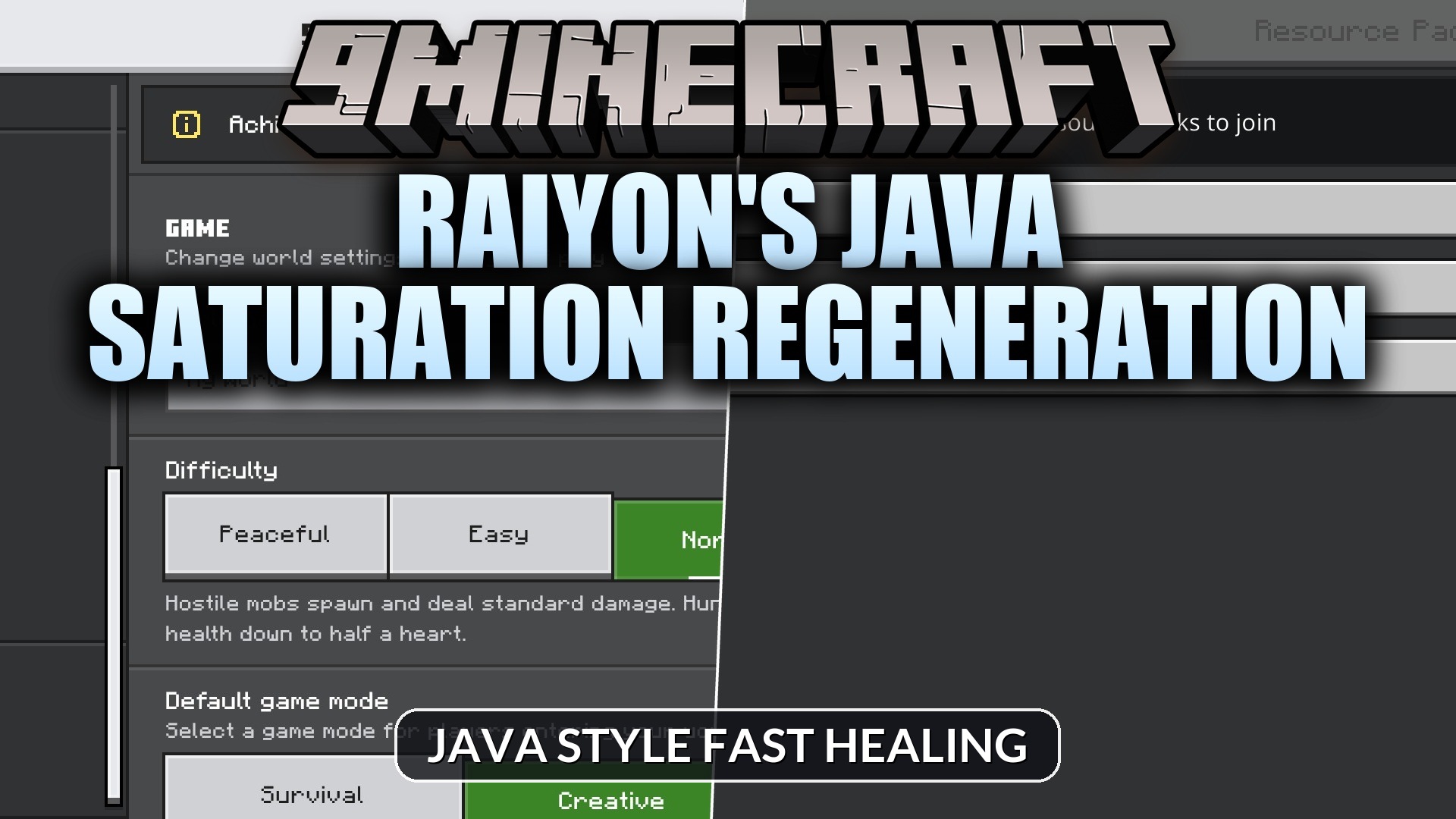 Raiyon's Java Saturation Regeneration Addon