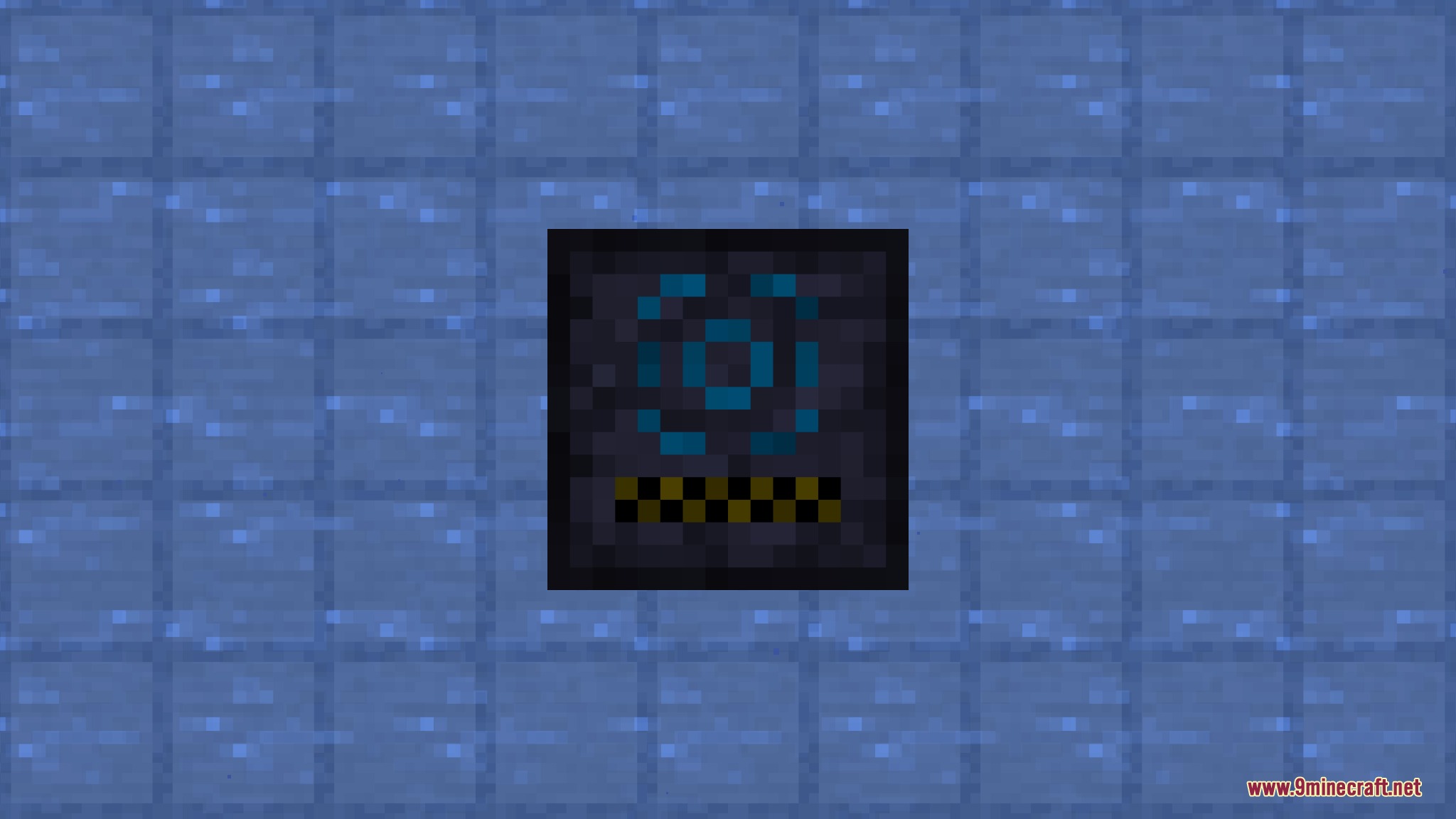 Top-down view of the water pump extracting fluid from a stone-bordered pool