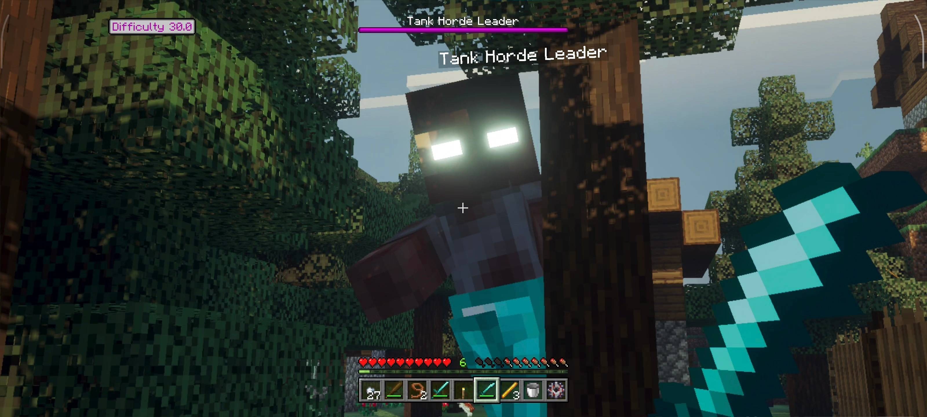 Rise and Survive Progressive Zombie Apocalypse Addon Screenshot 1 Rise and Survive Progressive Zombie Apocalypse Addon features a giant Tank Horde Leader