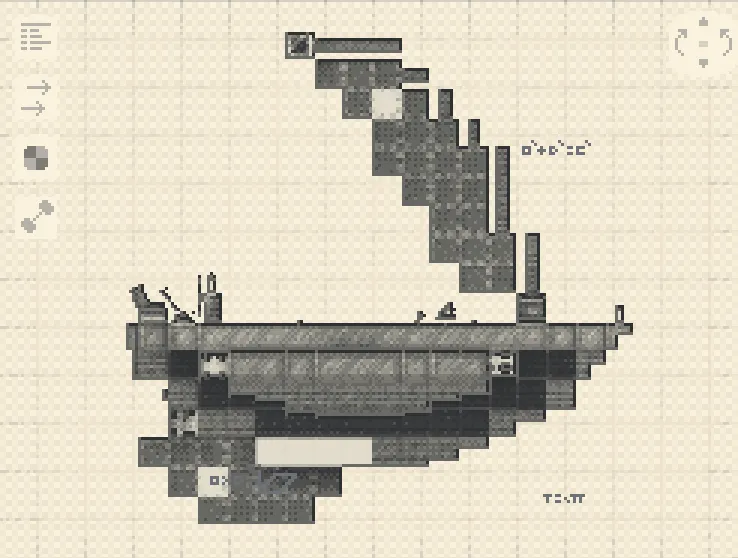 Rocket Sail Sailboat Hovercraft Schematic Screenshots 3 Side view schematic of a custom rocket sail sailboat hovercraft vehicle design