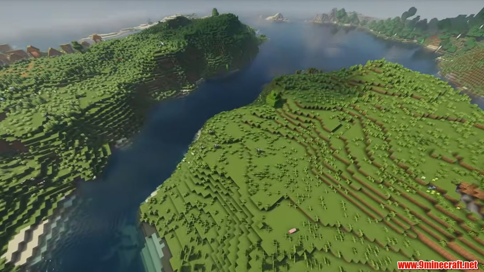Perfect Small Flat Land Village Seed in Minecraft seed -3105058326865820638