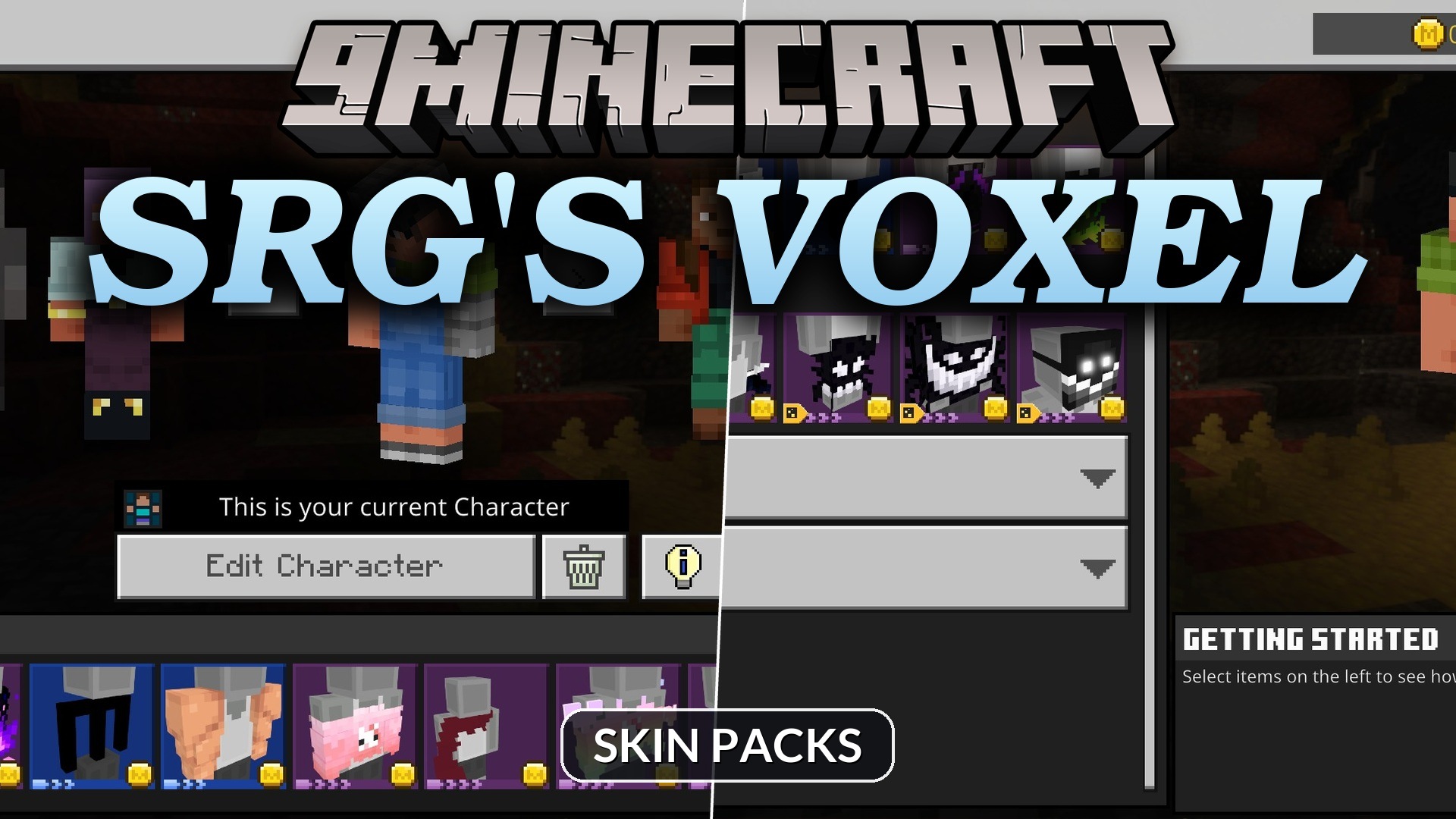 SRG's Voxel Skin Pack (26.x, 1.21) – MCPE/Bedrock