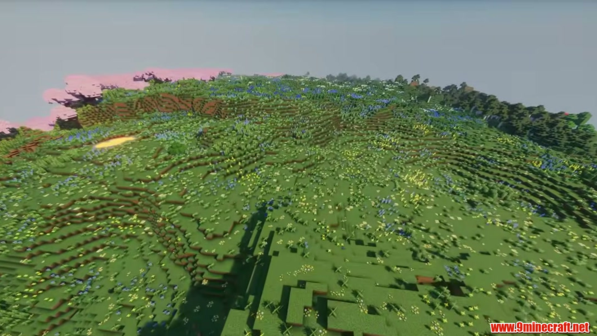 Second landscape view from Minecraft seed 6523554585846045941