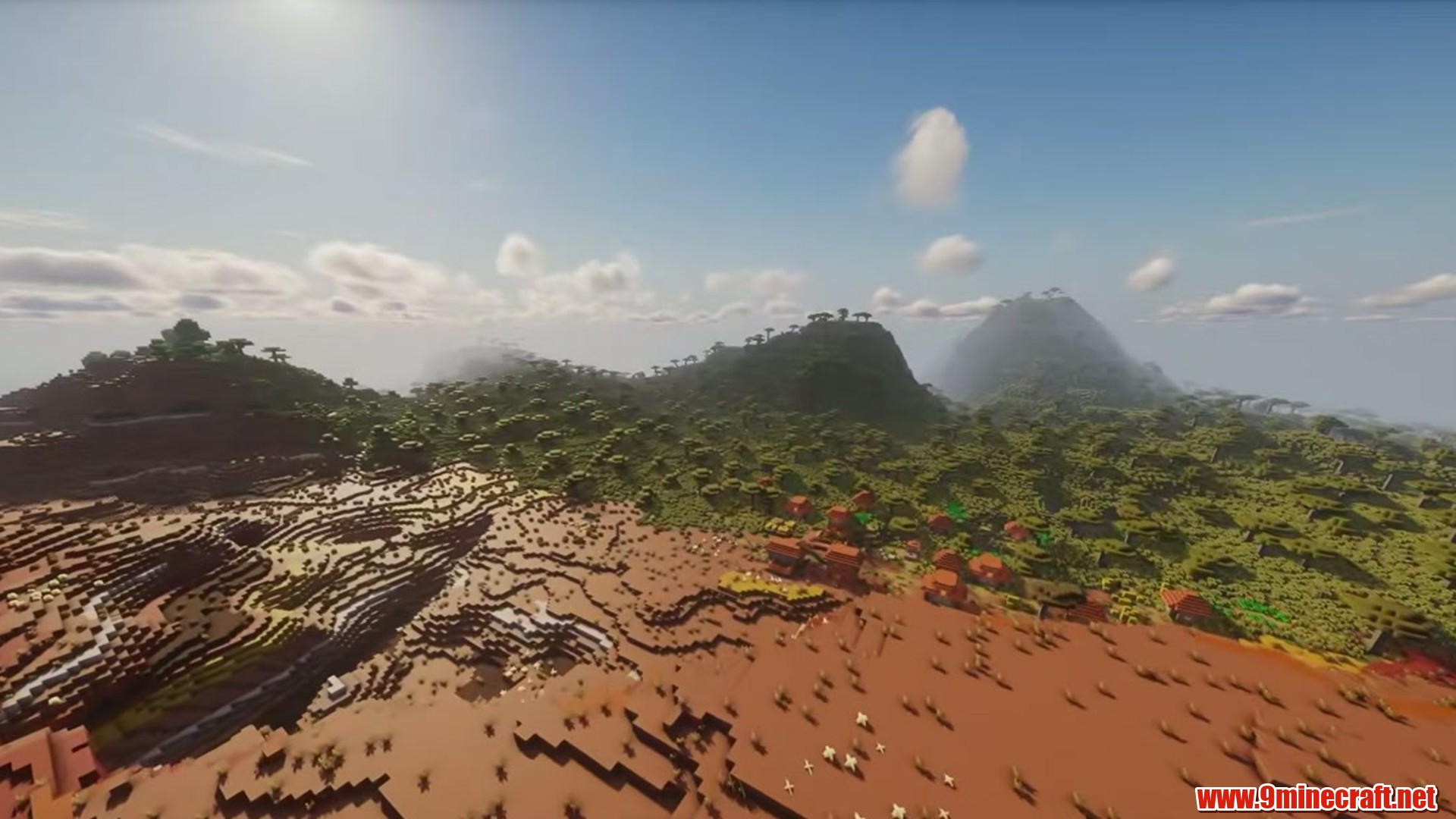 Second landscape view from Minecraft seed -8782942174814969948