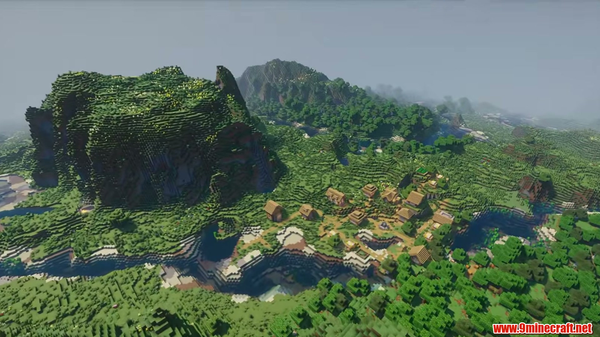 Flat Plains Hills in Minecraft seed 8045375093678648927