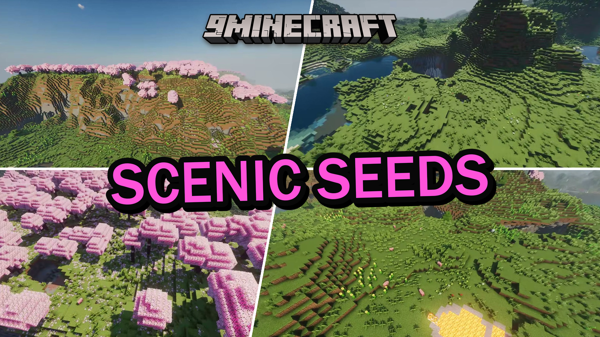 Sakura Valleys And Wild Terrain: 12 Scenic Seeds For Minecraft (26.2, 1.21.11) - Java/Bedrock Edition