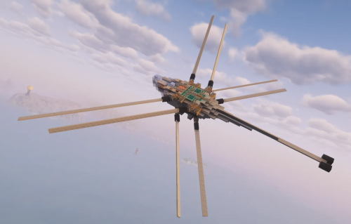 Shai Hulud Prototype Vanilla Survival Friendly Ornithopter Schematic Thumbnail