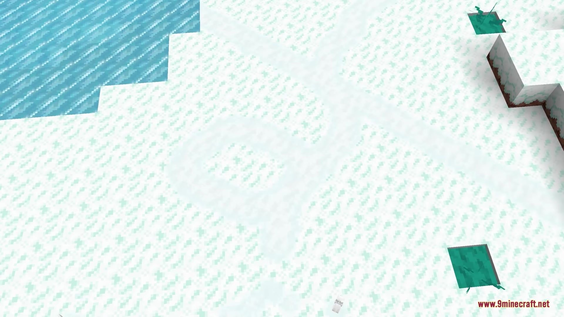 Soft Imprints Mod Screenshot 6 Overhead view of winding trails and footprints left in the snow