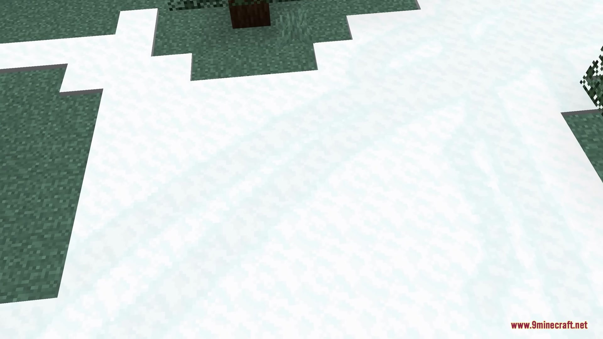 Soft Imprints Mod Screenshot 9 Soft footprints and trails left on snow blocks in a Minecraft world