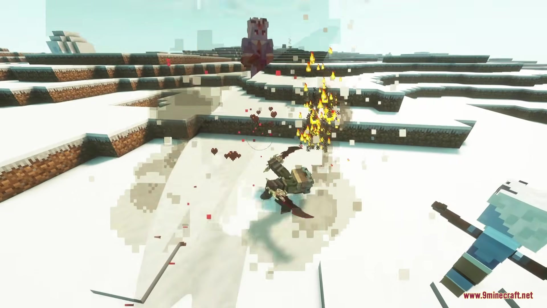 Solo Leveling Arsenal Resource Pack Screenshot 12 A hunter uses a detailed custom dagger to attack an enemy mob