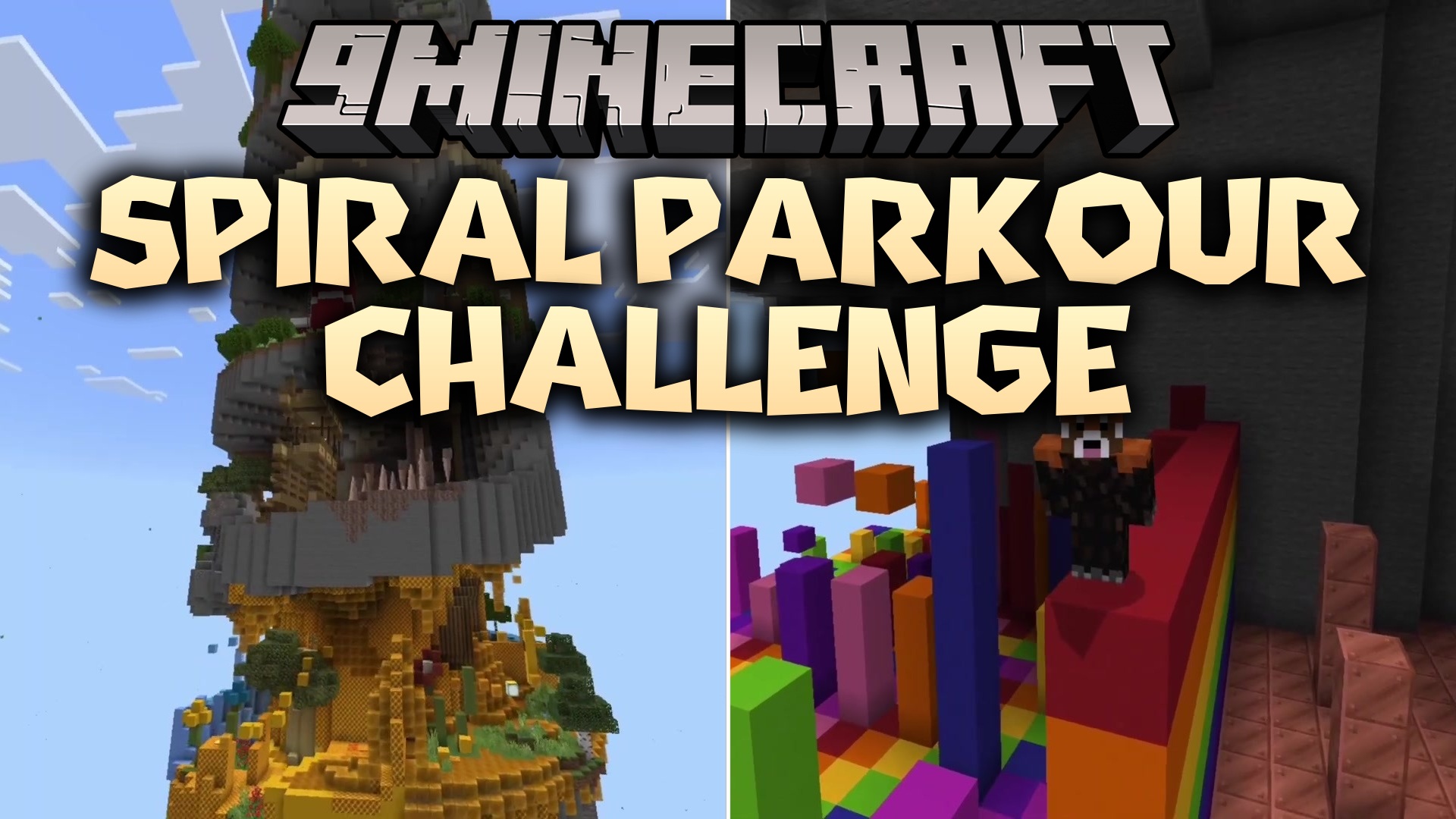 Spiral Parkour Challenge Map