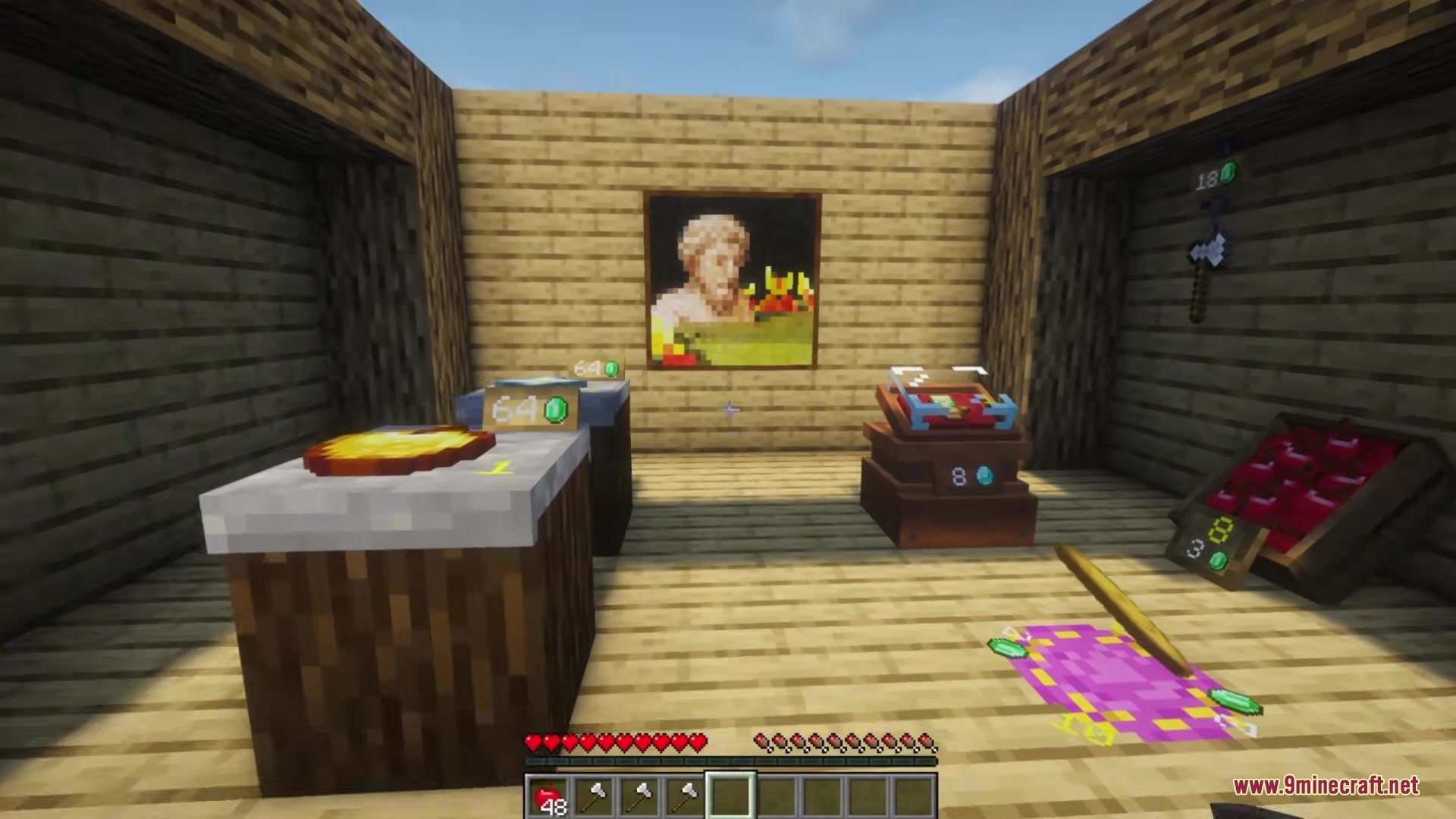 Spud's Shops Mod Screenshot 2 A shop interior showing various display types from Spuds Shops Mod