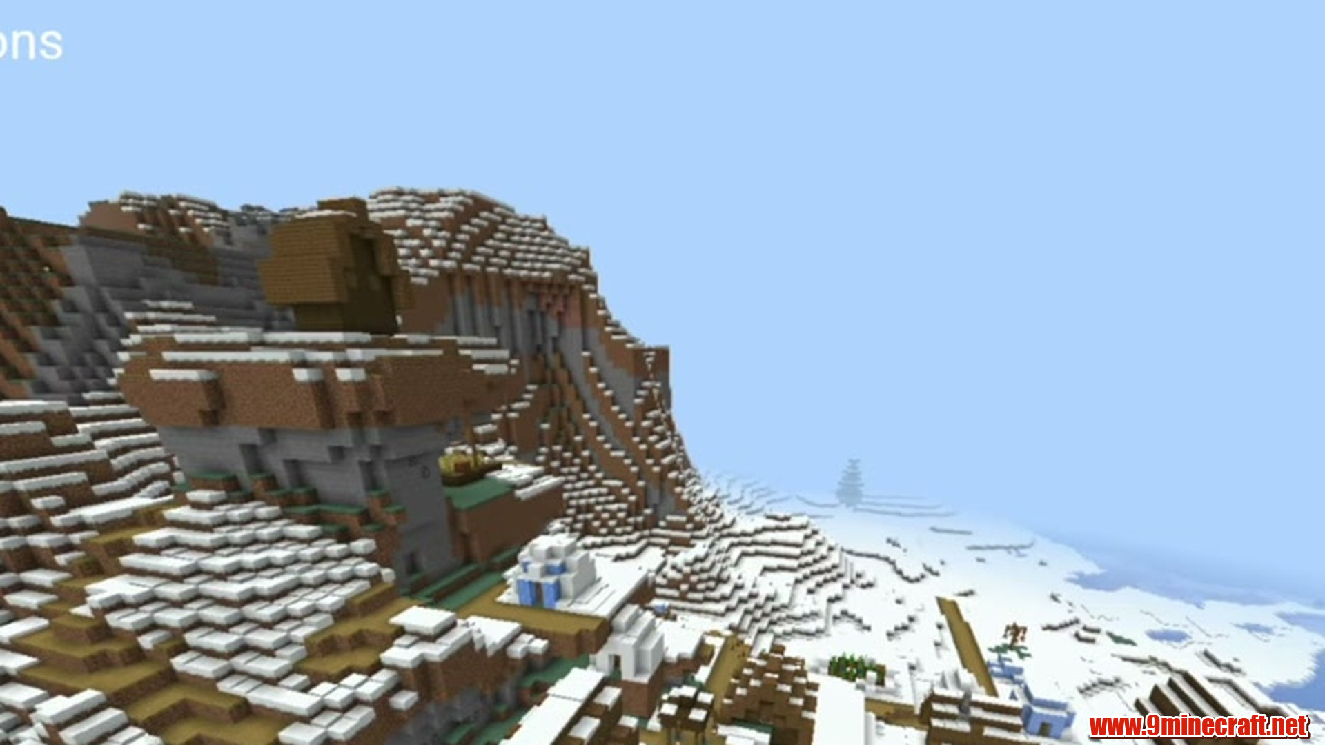 Second landscape view from Minecraft seed 6039025350940503651
