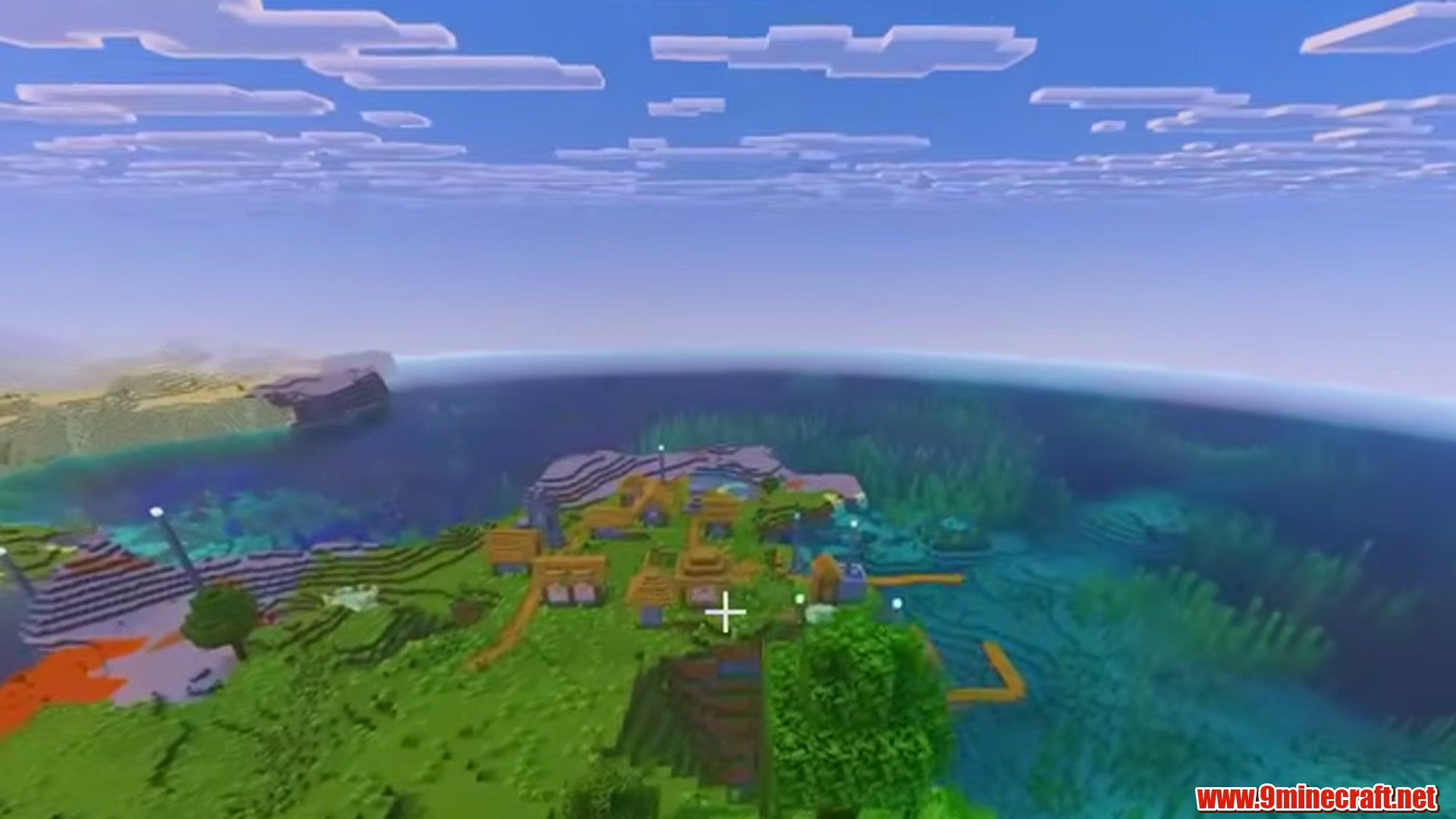 Second landscape view from Minecraft seed 1337497744374739280