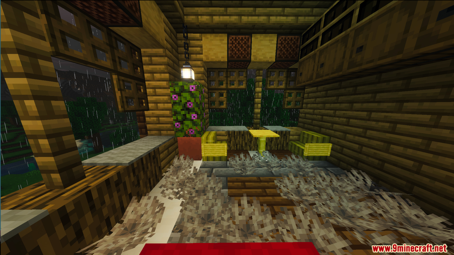 Survival Filo House 2 Map Screenshot 10 Small dining area with yellow chairs and a table inside the survival house