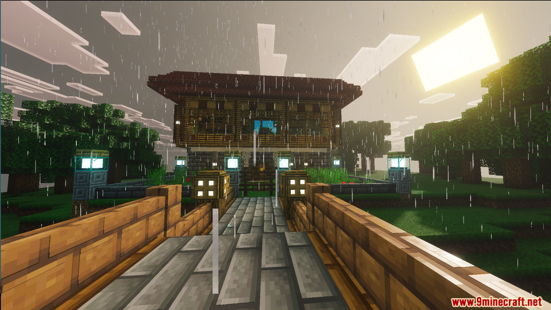 Survival Filo House 2 Map Screenshot 2 Survival Filo House 2 Map features a fully decorated home in the rainy plains
