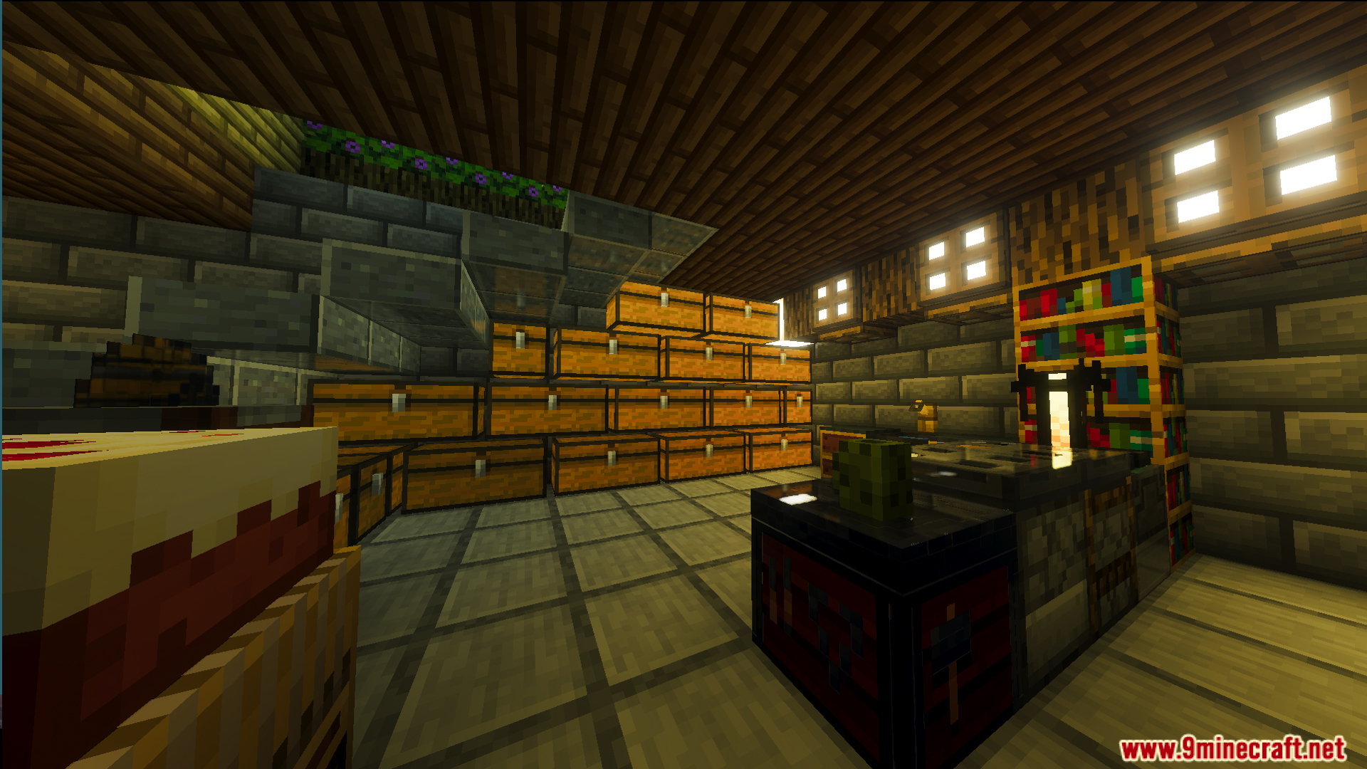 Survival Filo House 2 Map Screenshot 3 Survival Filo House Two Map features a storage room with many chests