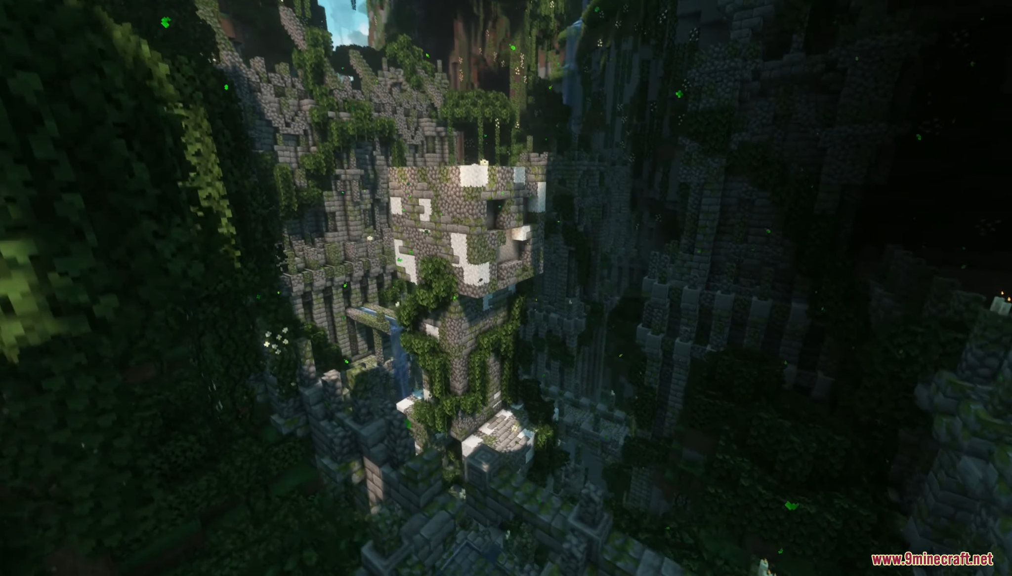 Overgrown stone ruins in the jungle from The Legend of Creepers Map