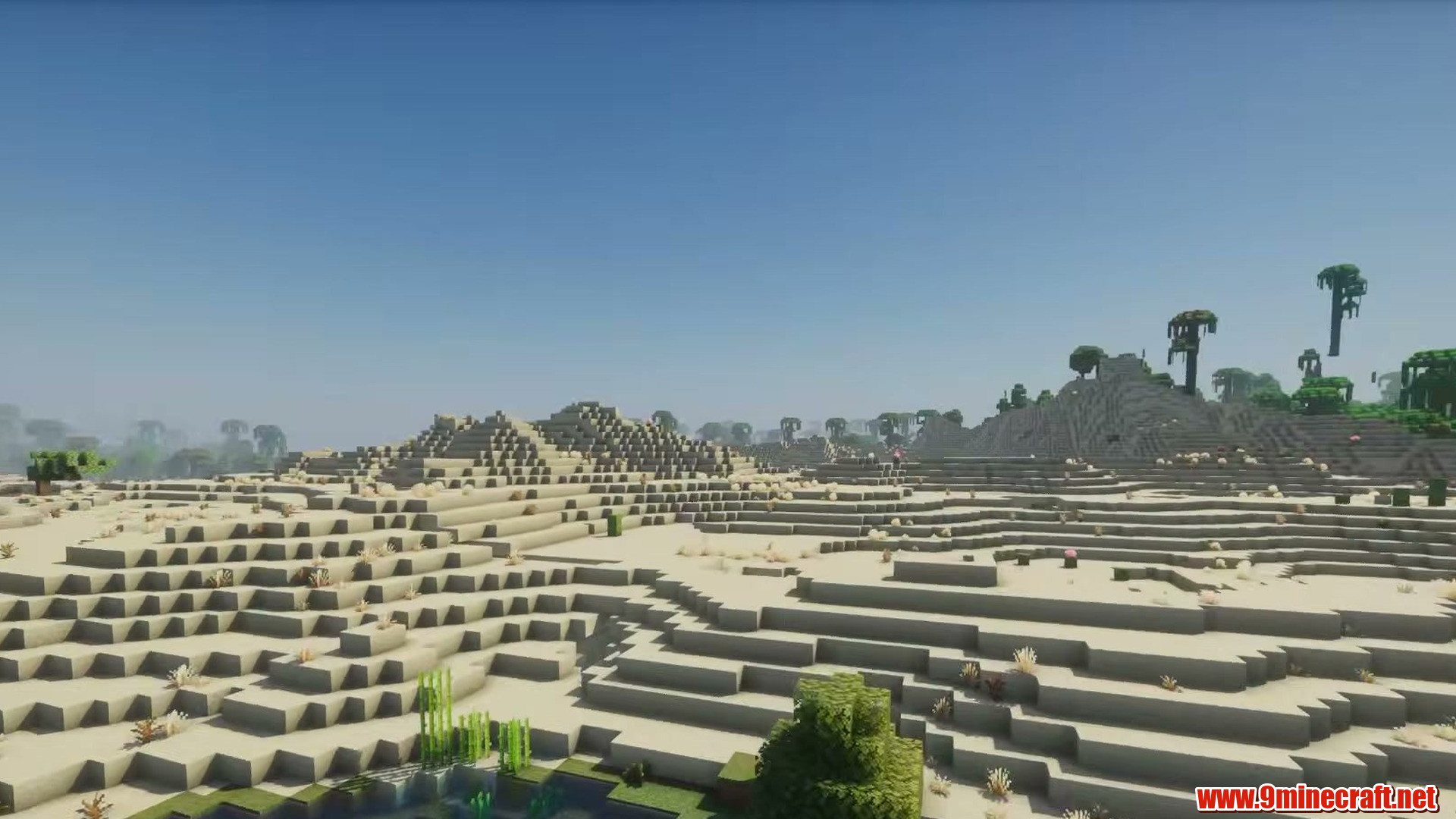 Desert terraces meeting the jungle coast