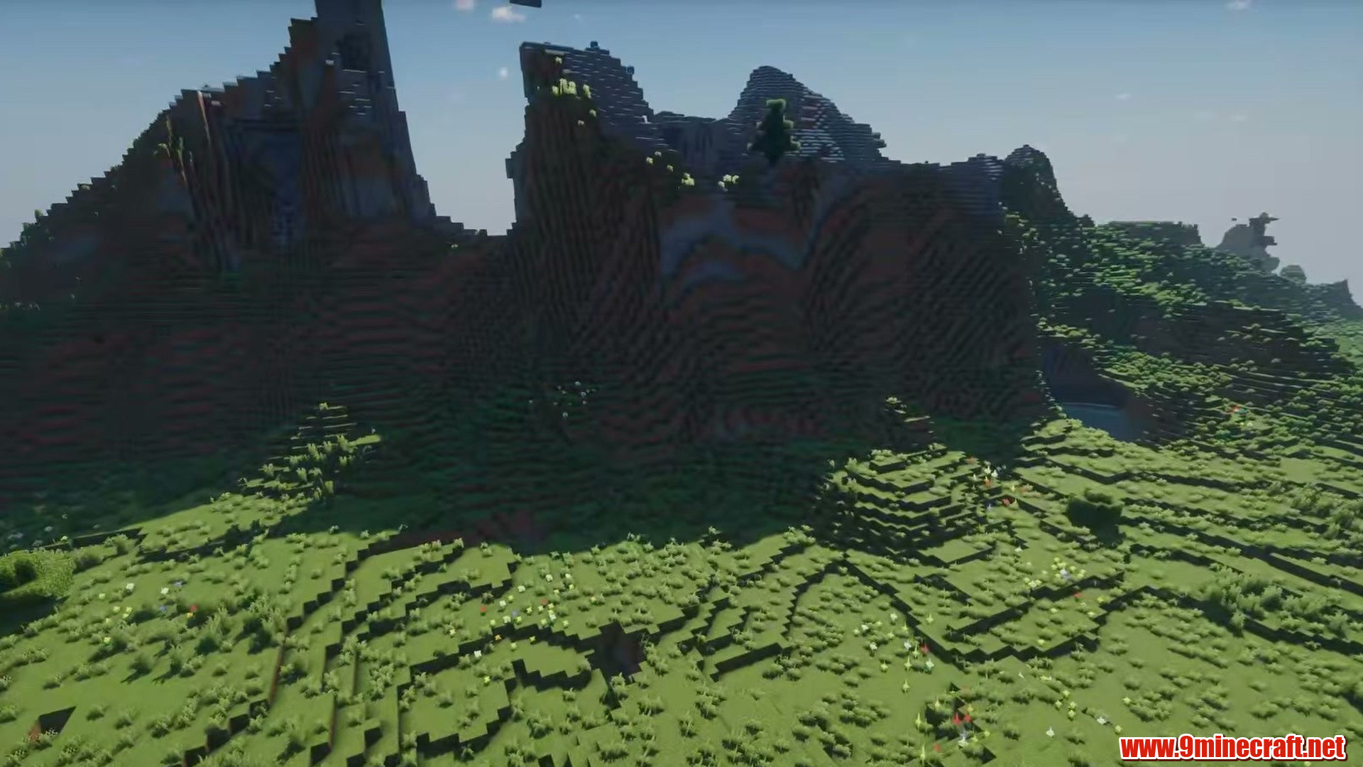 Lone mountain over the gentle fields