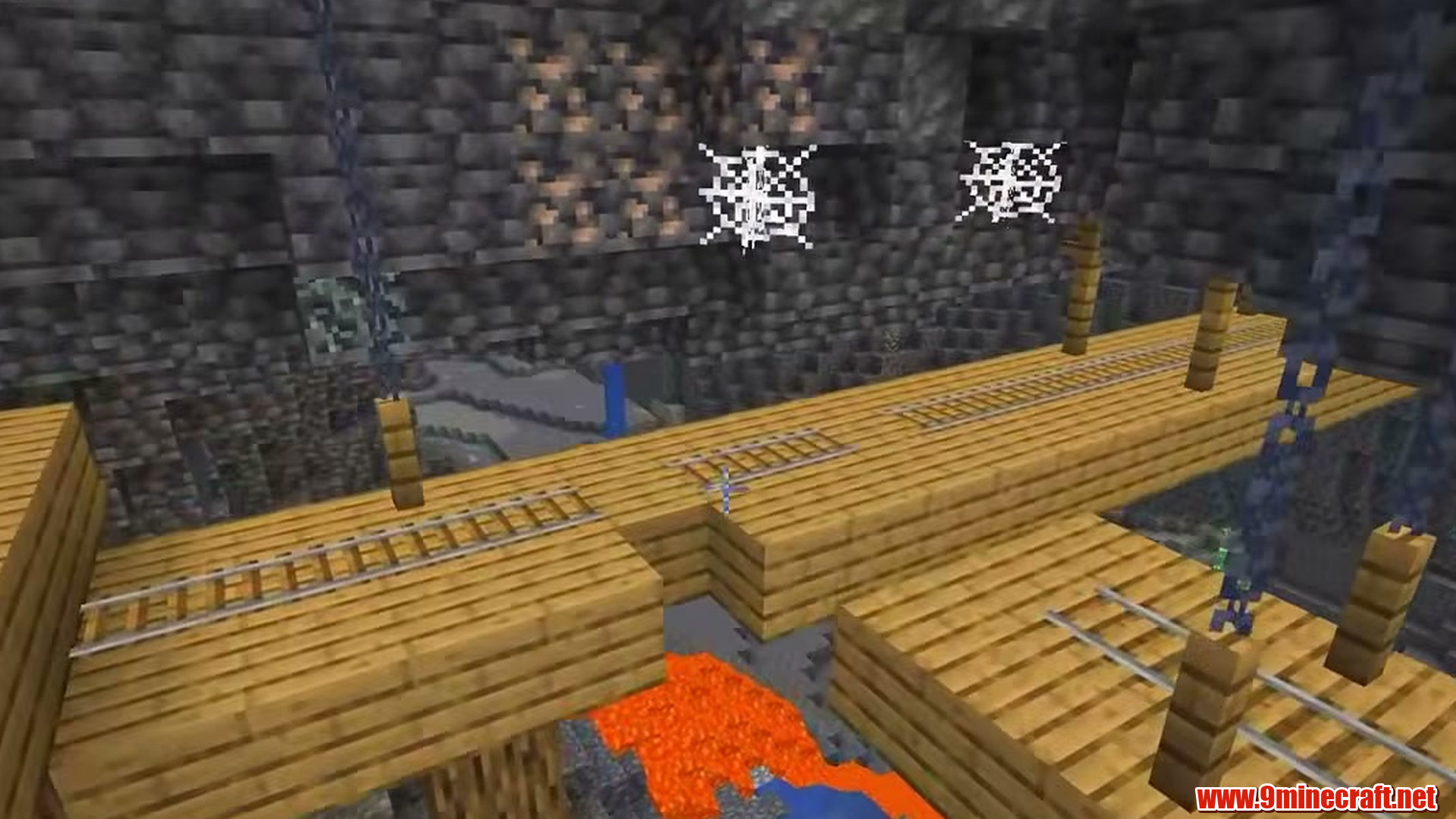 Abandoned mineshaft in Minecraft seed 2328620292280647367
