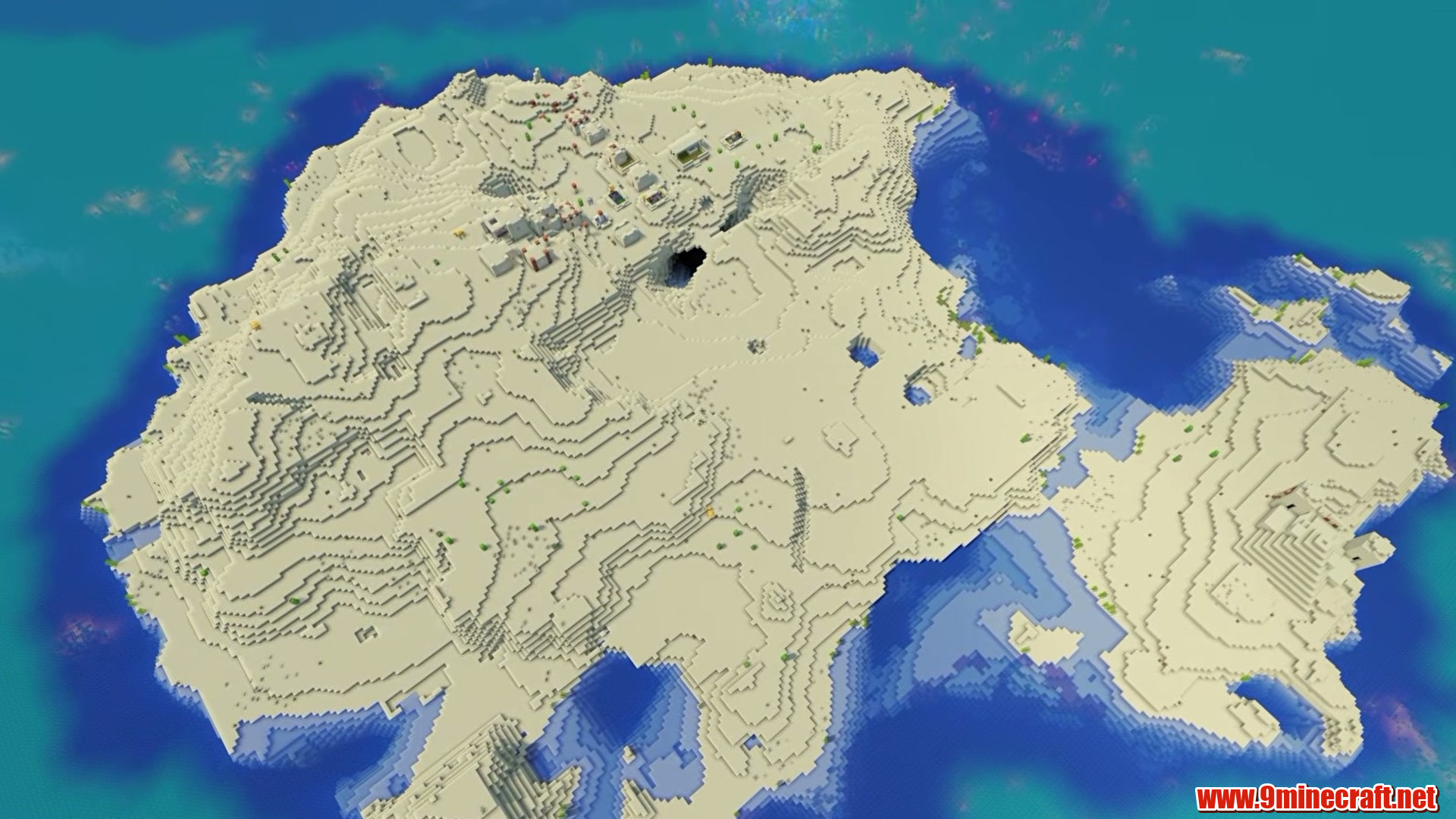 All-biome continent island in Minecraft seed 826365176