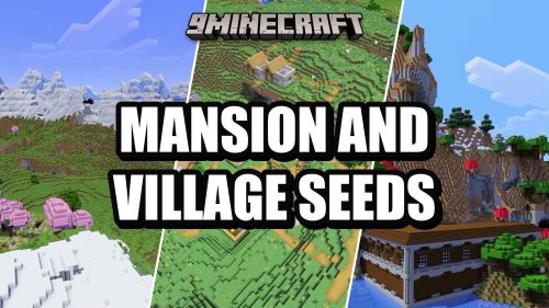Mansion and village seeds for Minecraft 26.2 - woodland mansions, witch hut swamp, blacksmith village and mountain valley