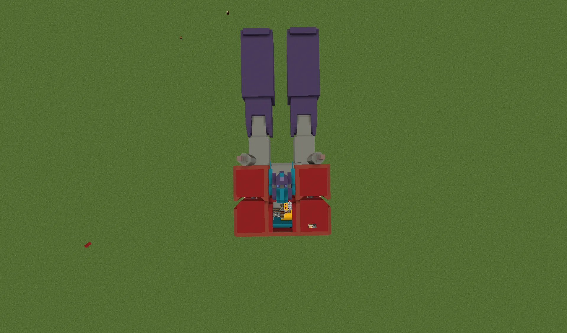 Transformers Optimus Prime G1 Schematic Screenshots 1 Top down view of the Optimus Prime vehicle mode in a flat world