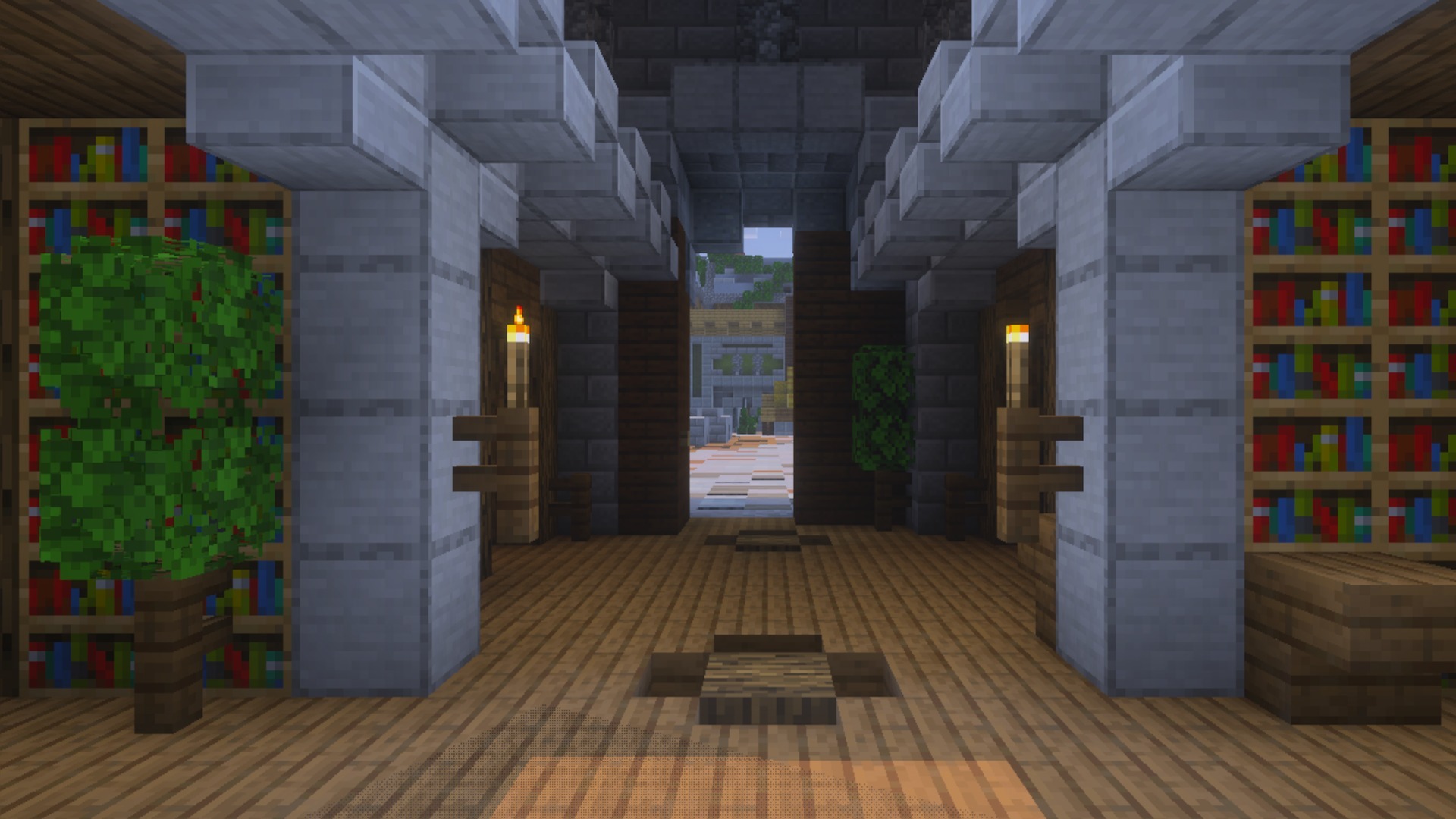 Trees Plus Better Texture Pack adds bushy leaves to indoor potted plants