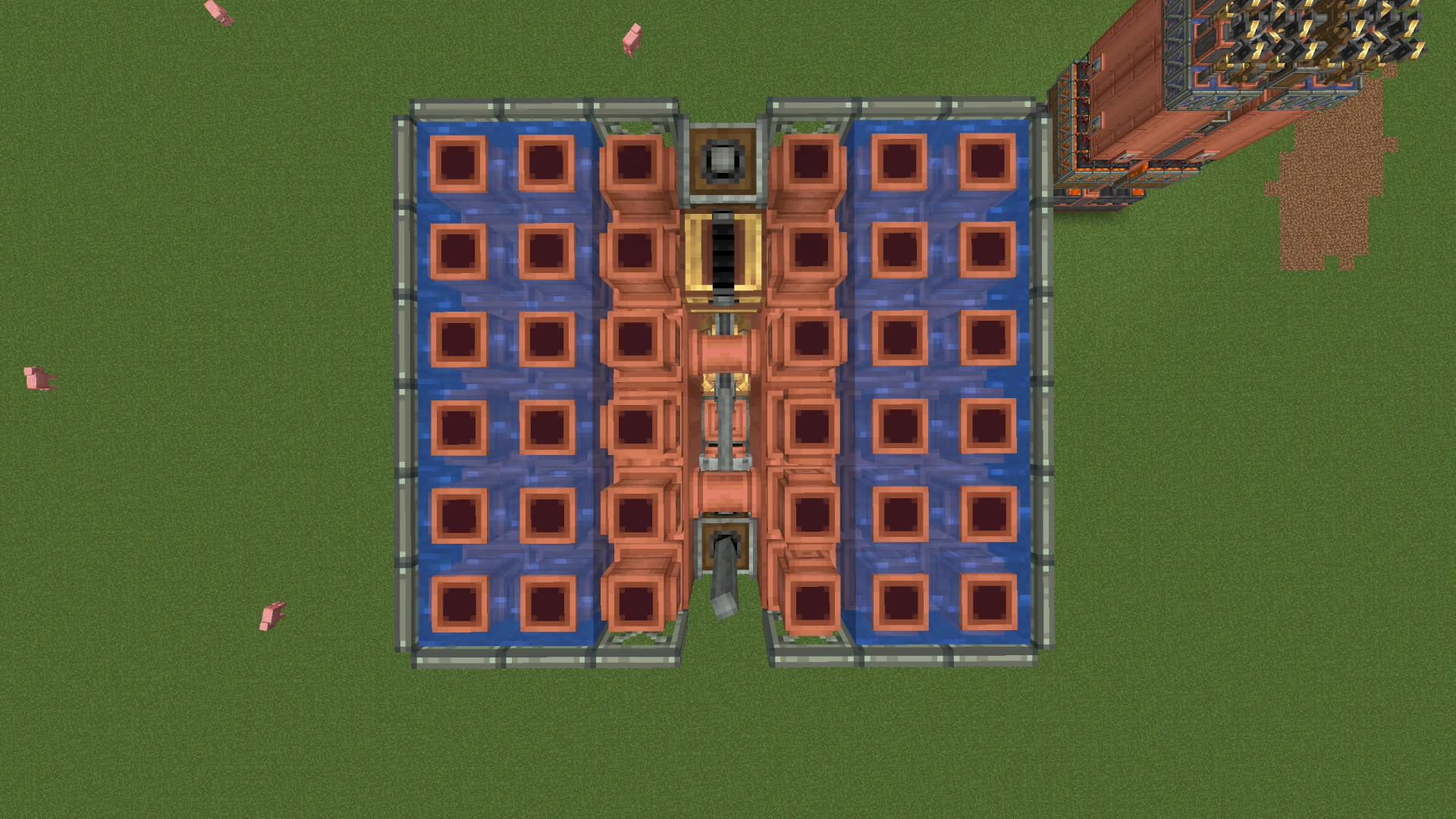 Top down view of an ultracompact self sustaining steam engine schematic