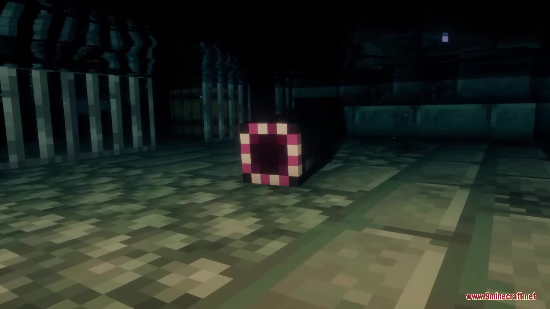 UnderMod Mod Screenshot 6 A dark creature with a square mouth lurking in the sewer tunnels