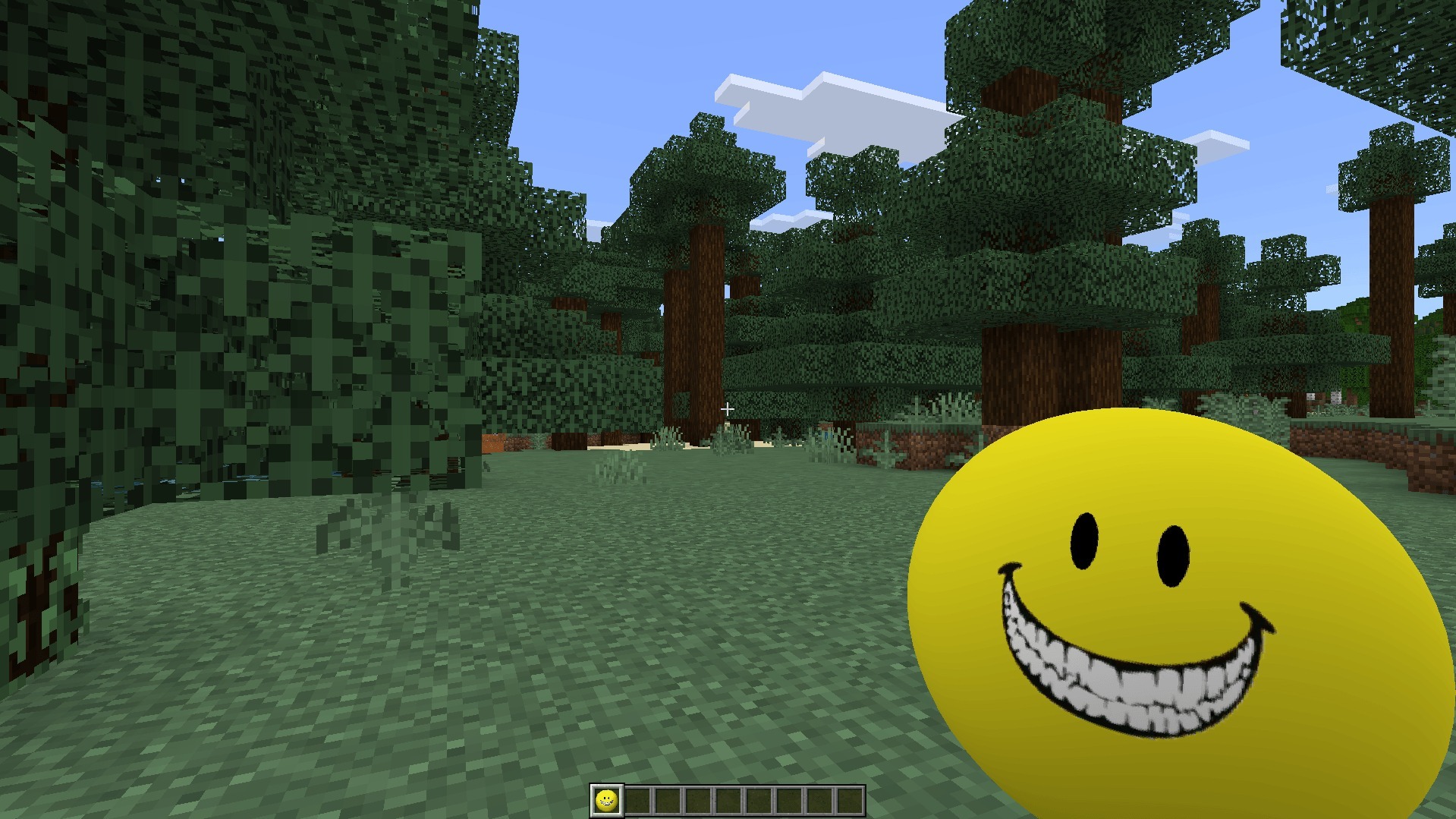 Verity Addon Screenshot 7 Verity helper shows a large yellow smiley face with a wide toothy grin