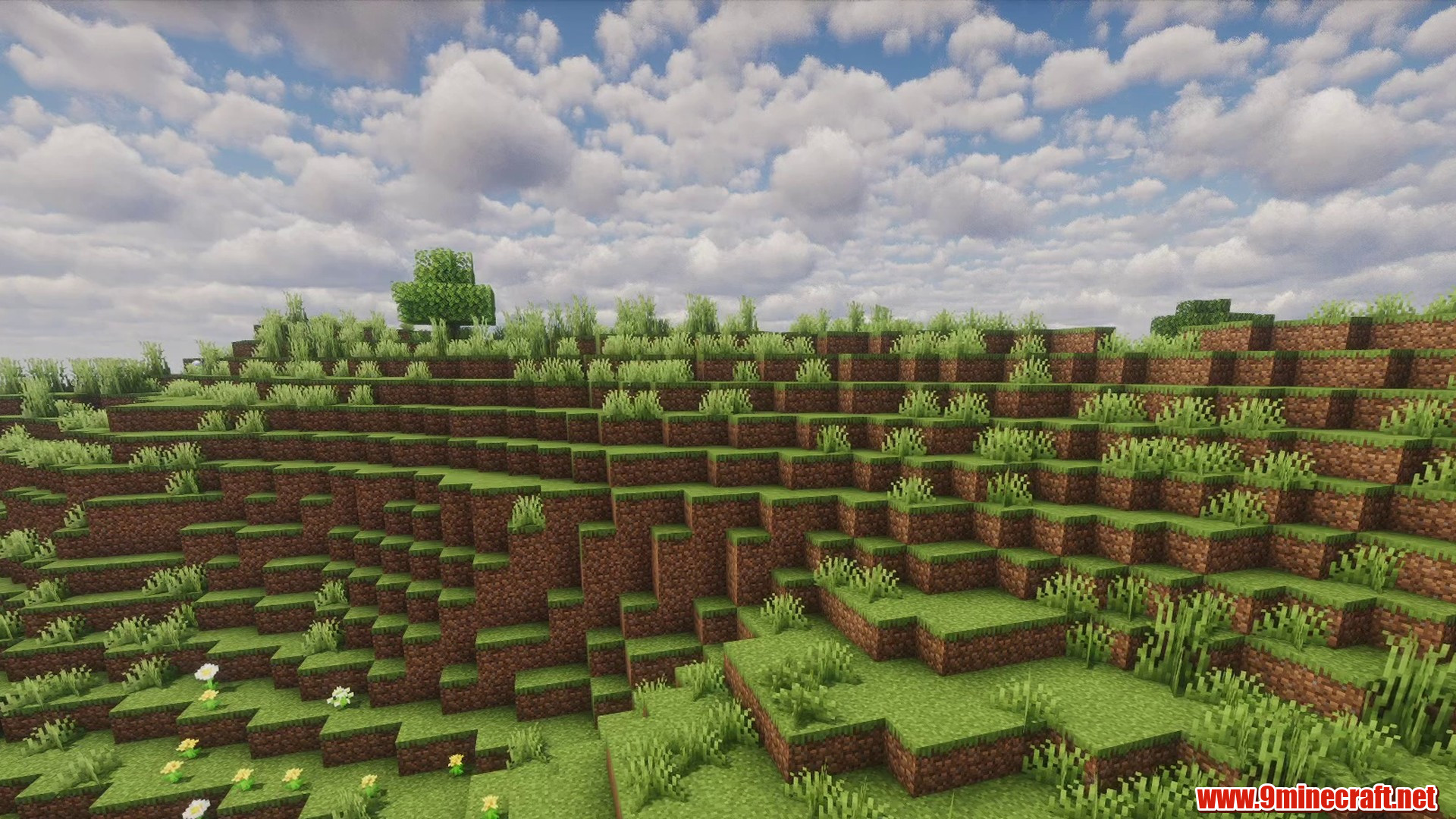Scenic terrain from Minecraft seed 5591930812781790866