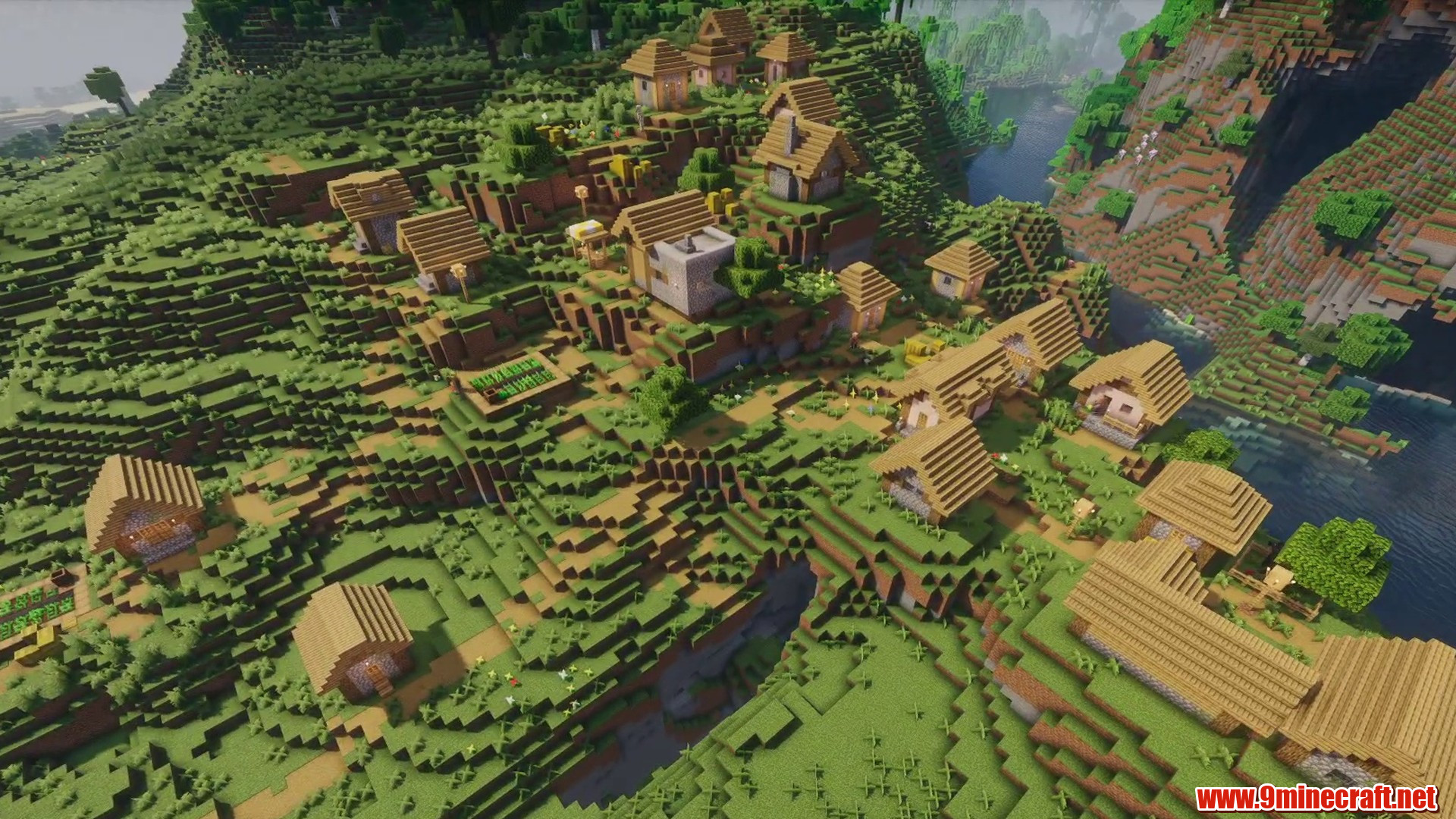 Plains Village seed in Minecraft seed 2440054688846219369