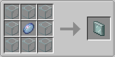 Vista Mod Screenshot 16 Crafting recipe for a Hollow Cassette using glass blocks and an Echo Shard
