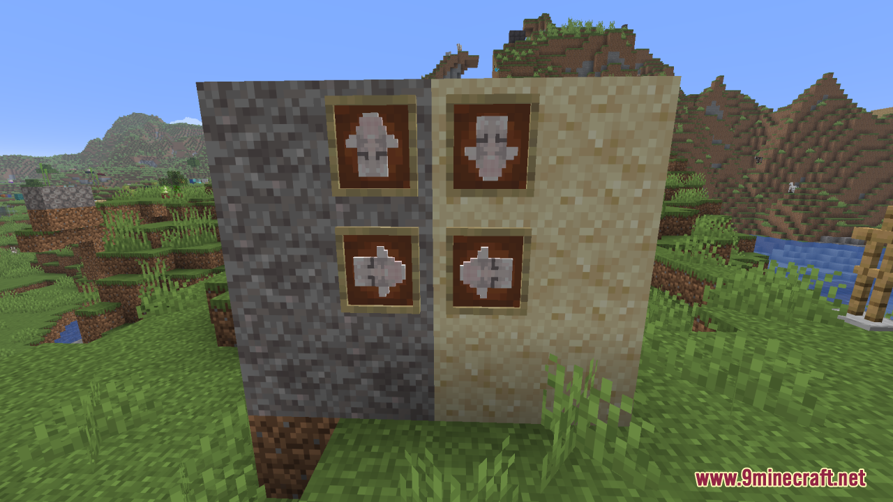 White Girlfriend Totem of Undying Resource Pack Screenshot 8 Item frames showing the white character totem rotated in four different directions