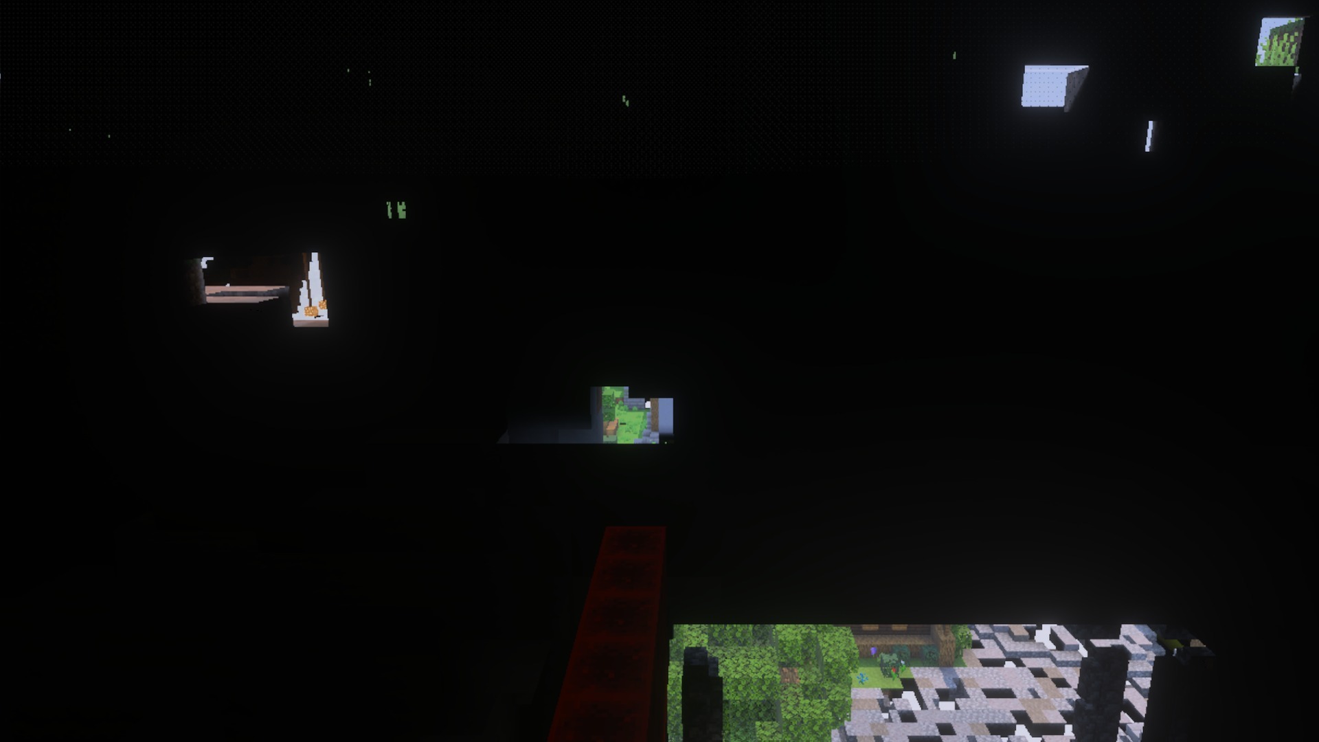 X Ray Texture Pack makes blocks transparent to reveal hidden ores and gravel underground