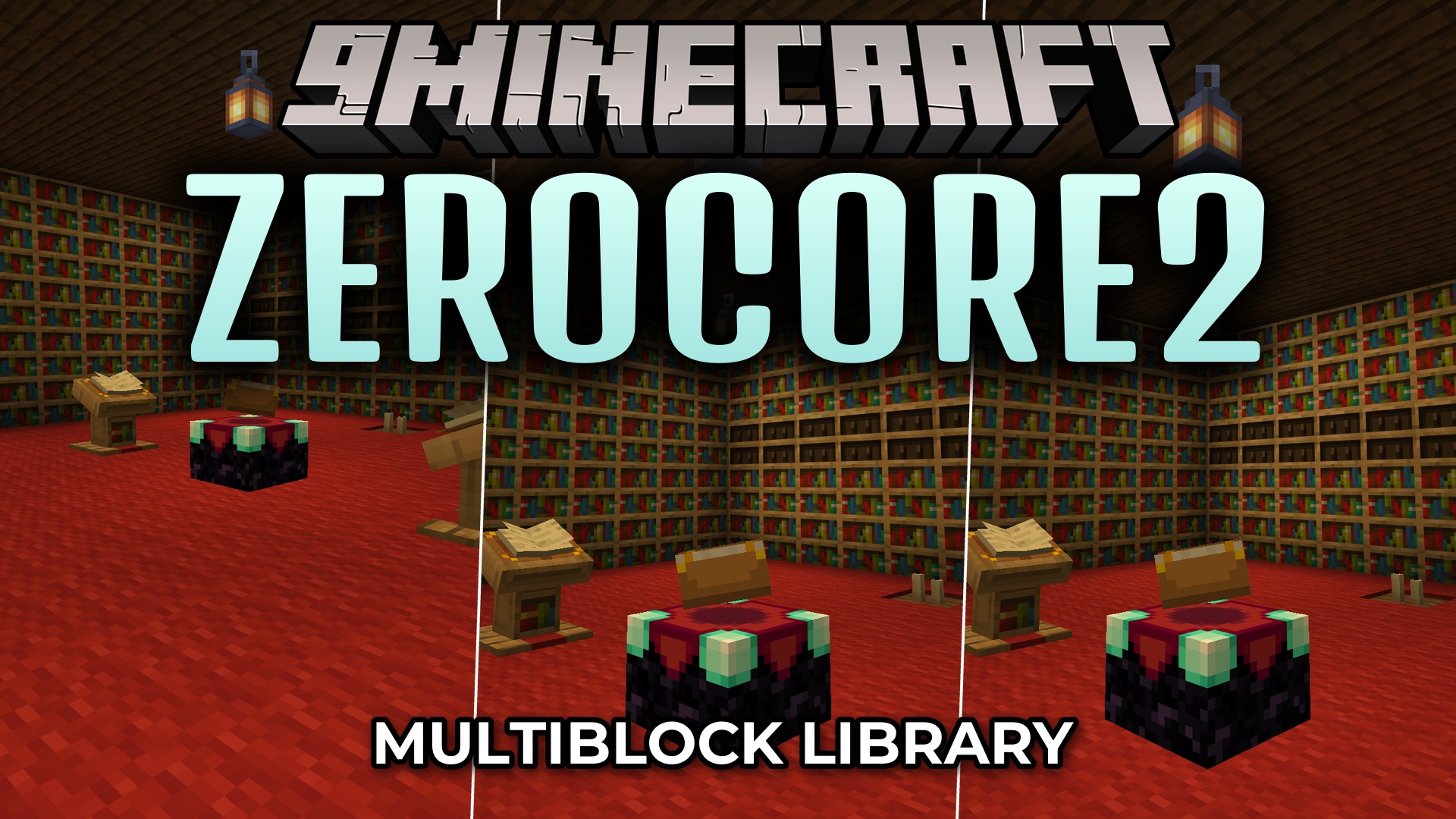 ZeroCore2 is a multiblock-structure and GUI/widget library and framework for Minecraft mods. It provides the multiblock assembly system, network handling, config, and the interface toolkit that mods such as Big Reactors are built on. It has no content of its own and is only installed when another mod requires it.