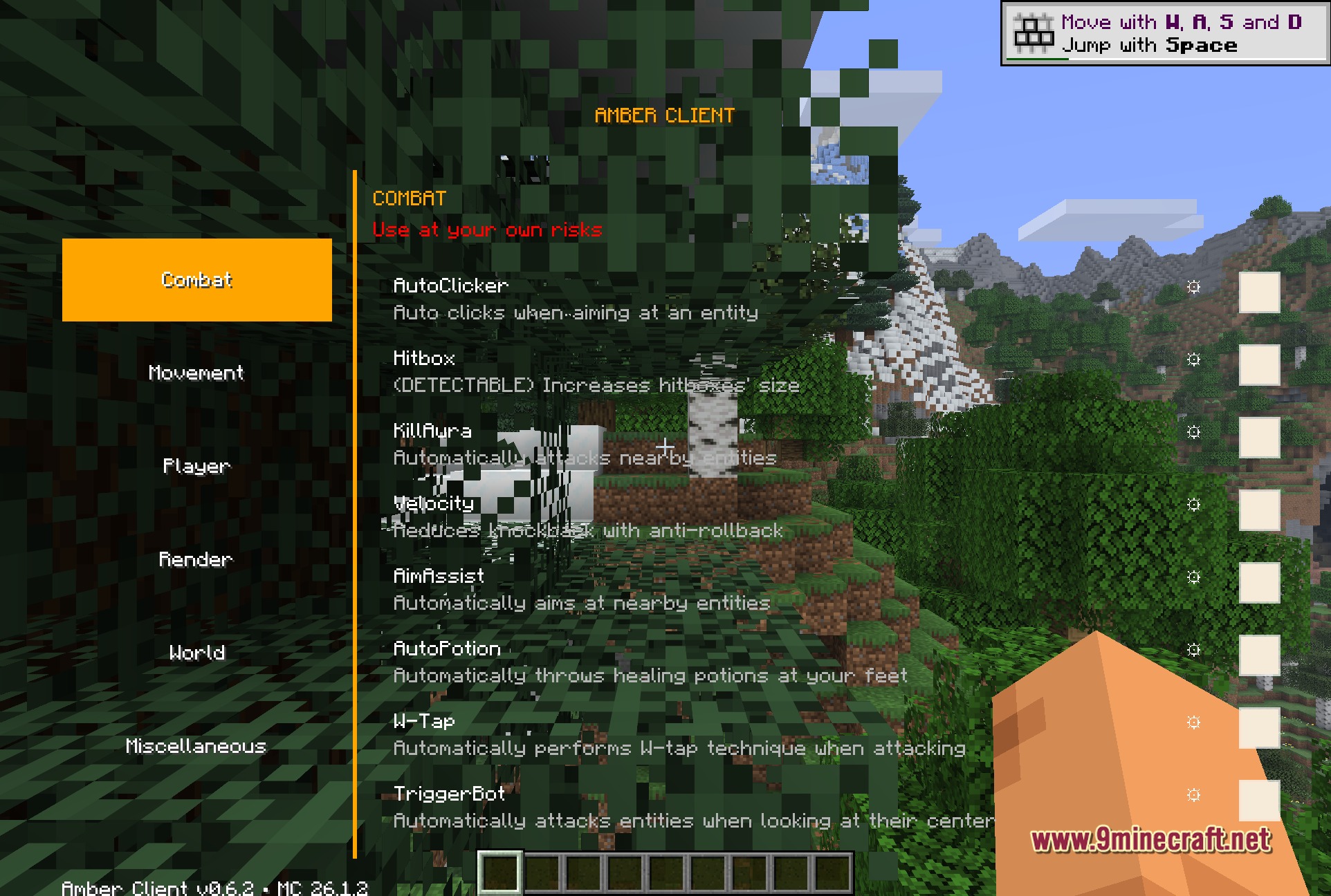 Amber 9minecraft Client Mod Screenshot 1