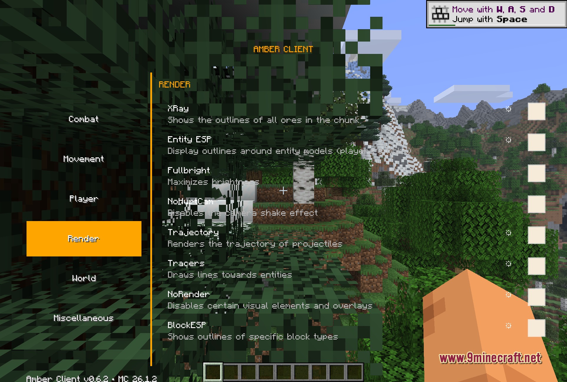 Amber 9minecraft Client Mod Screenshot 2