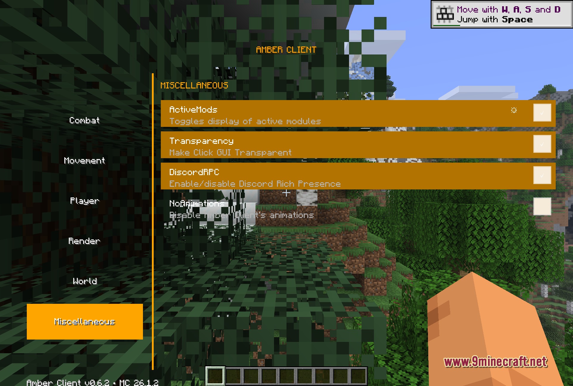 Amber 9minecraft Client Mod Screenshot 6