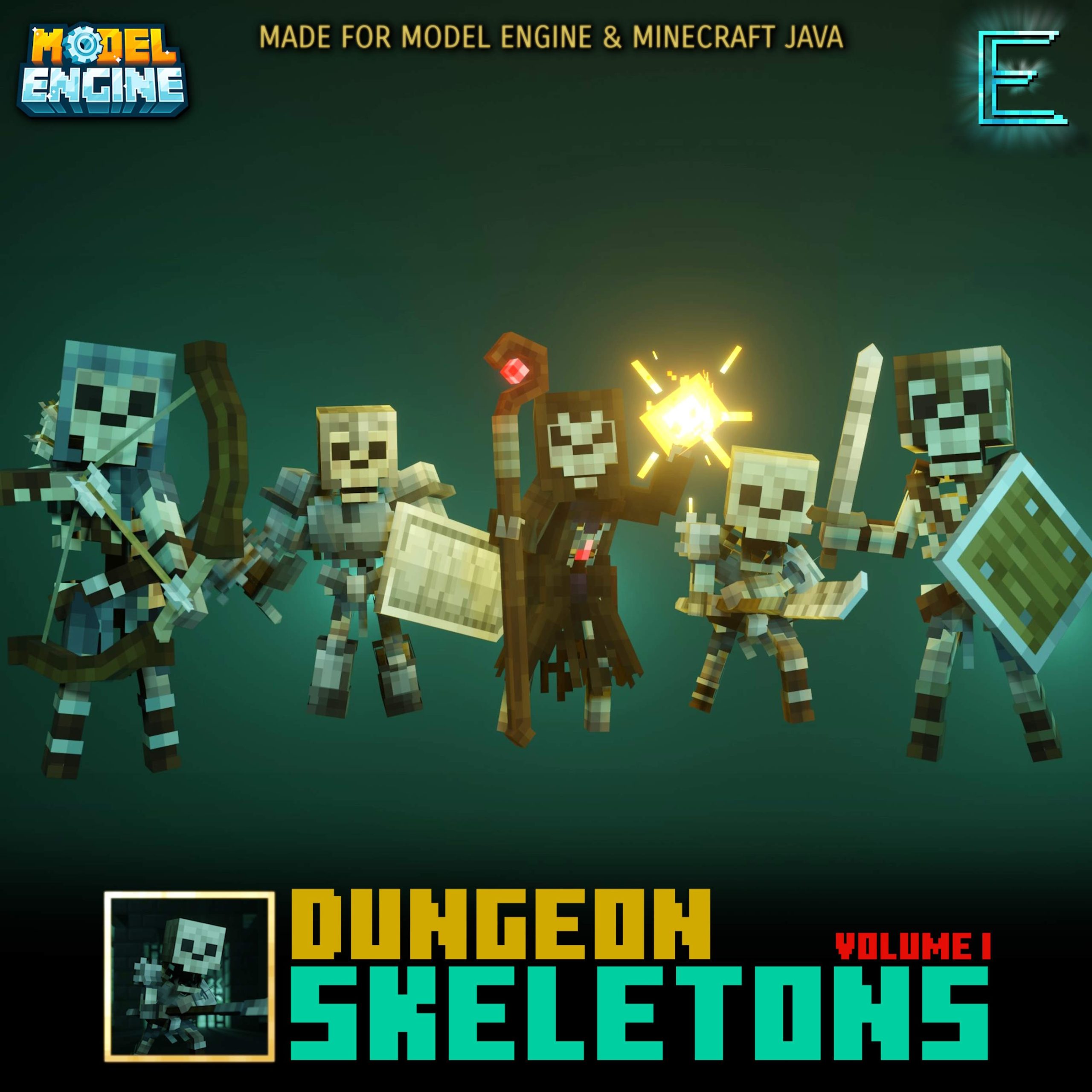 Dungeon Skeletons Volcanic Cinder Model Thumbnail