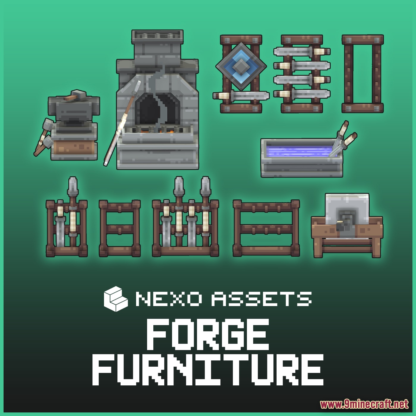 Forge Furniture Pack Model screenshot 1