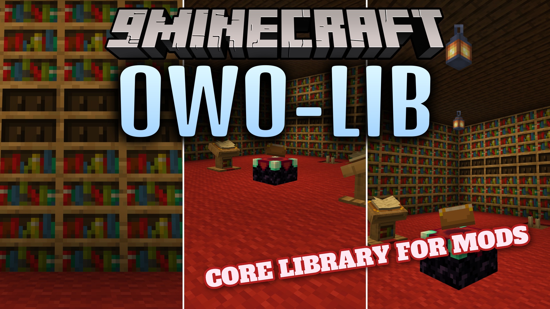 owo-lib is a general-purpose library and utility framework for Minecraft mods, providing shared UI, networking, and config APIs. It has no content of its own and is only installed when another mod requires it.