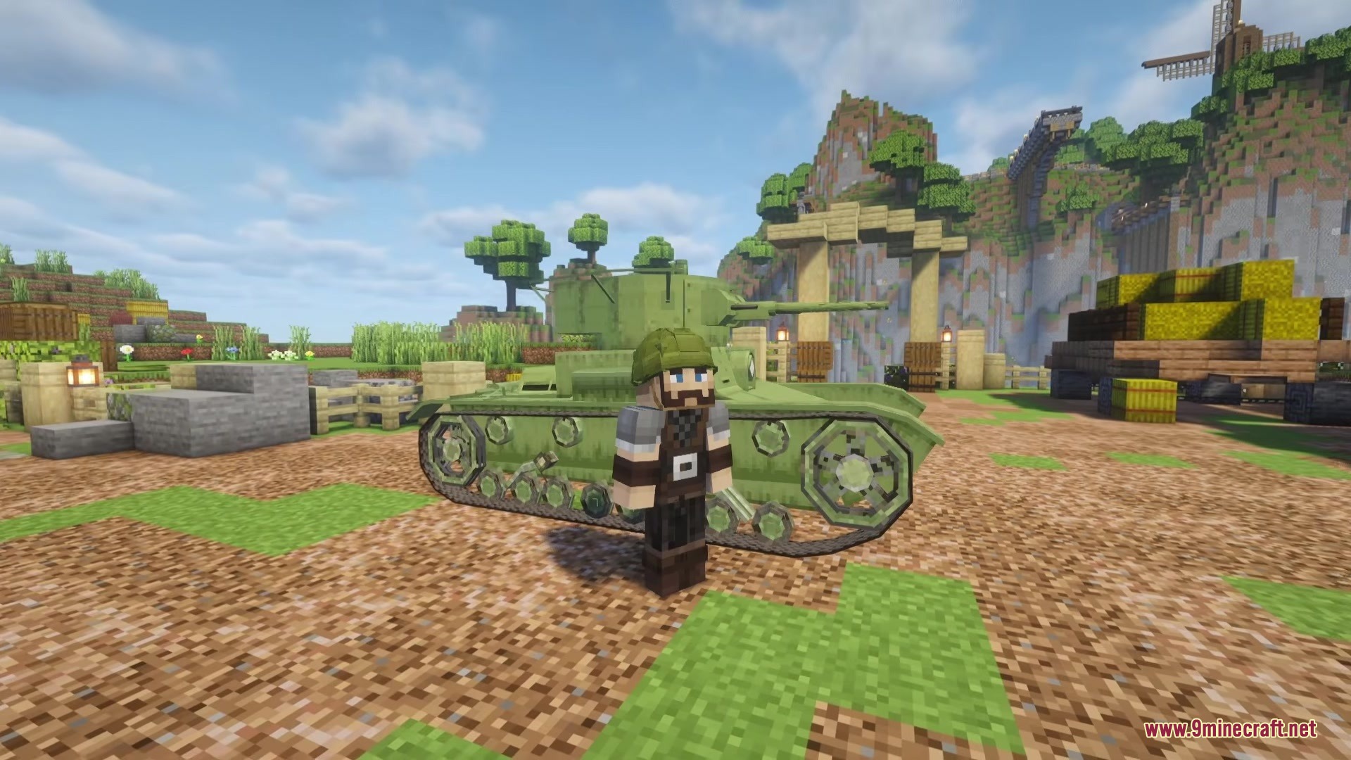 兢II Dust Trench Mod (1.20.1) – Equip World War II Gear and Drive Armored Tanks — screenshot 1