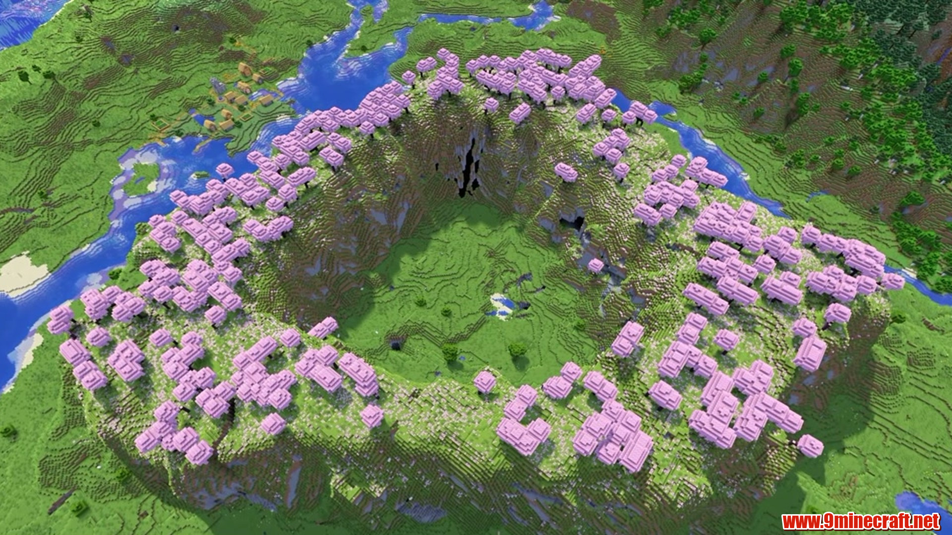 Cherry Grove Circle - Minecraft seed 101181501