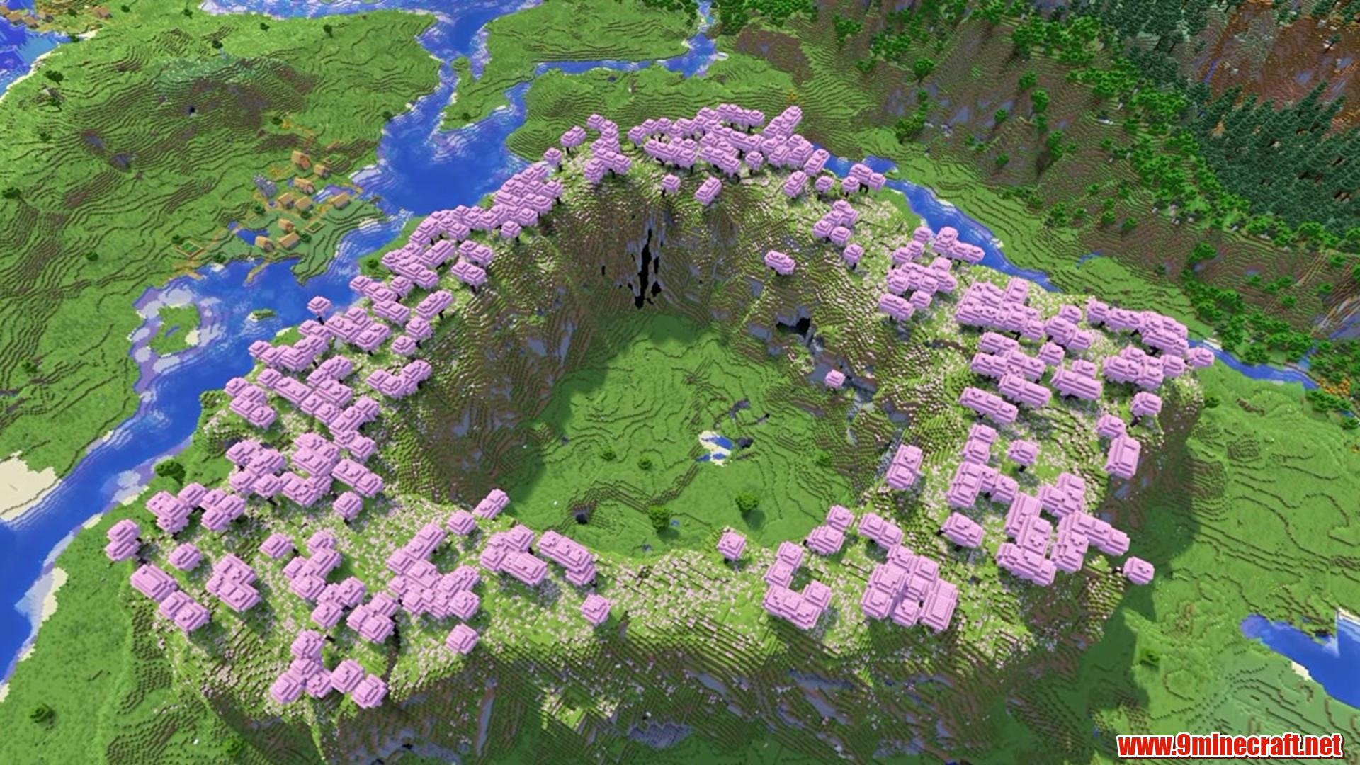 Cherry Grove Circle - Minecraft seed 101181501