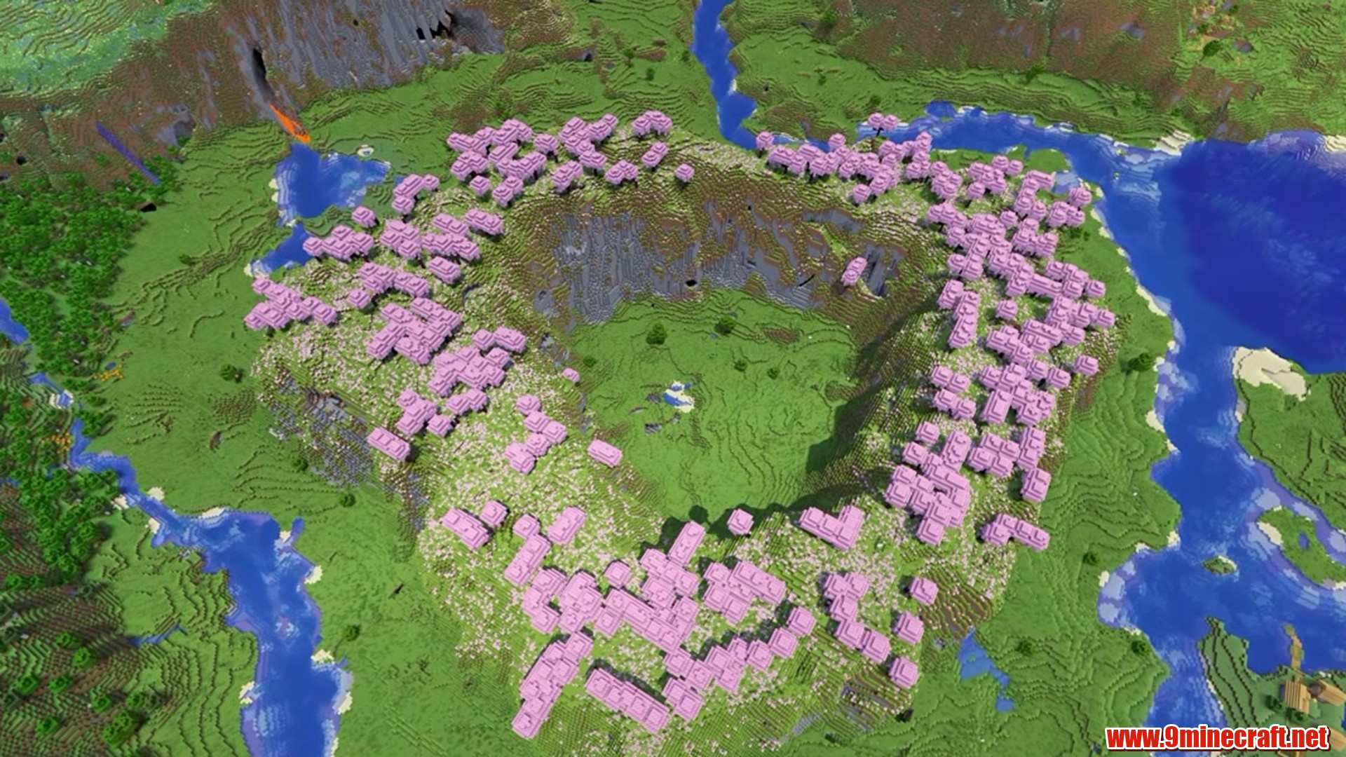 Cherry Grove Circle - Minecraft seed 101181501