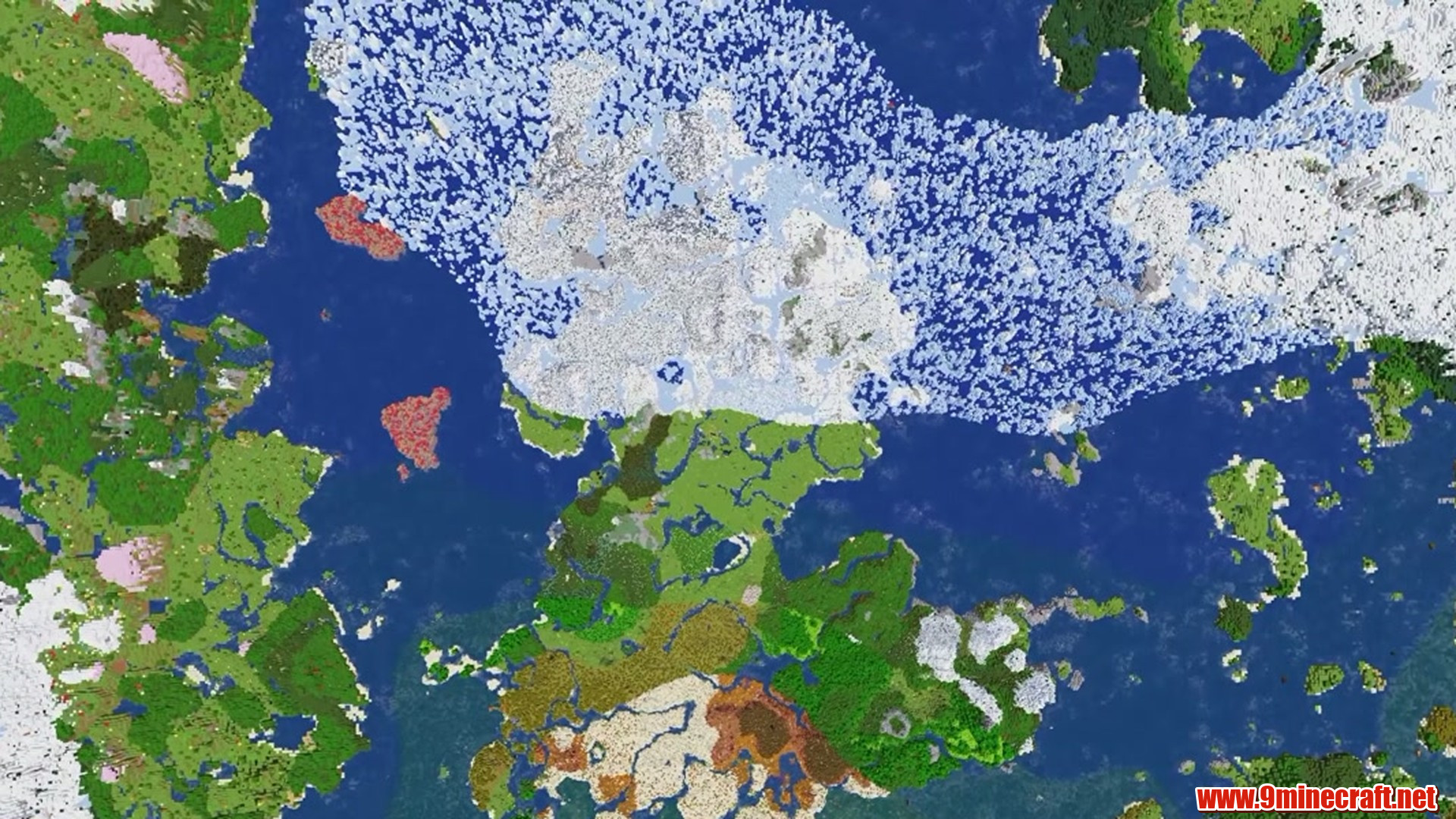 Continent Island - Minecraft seed 12283412